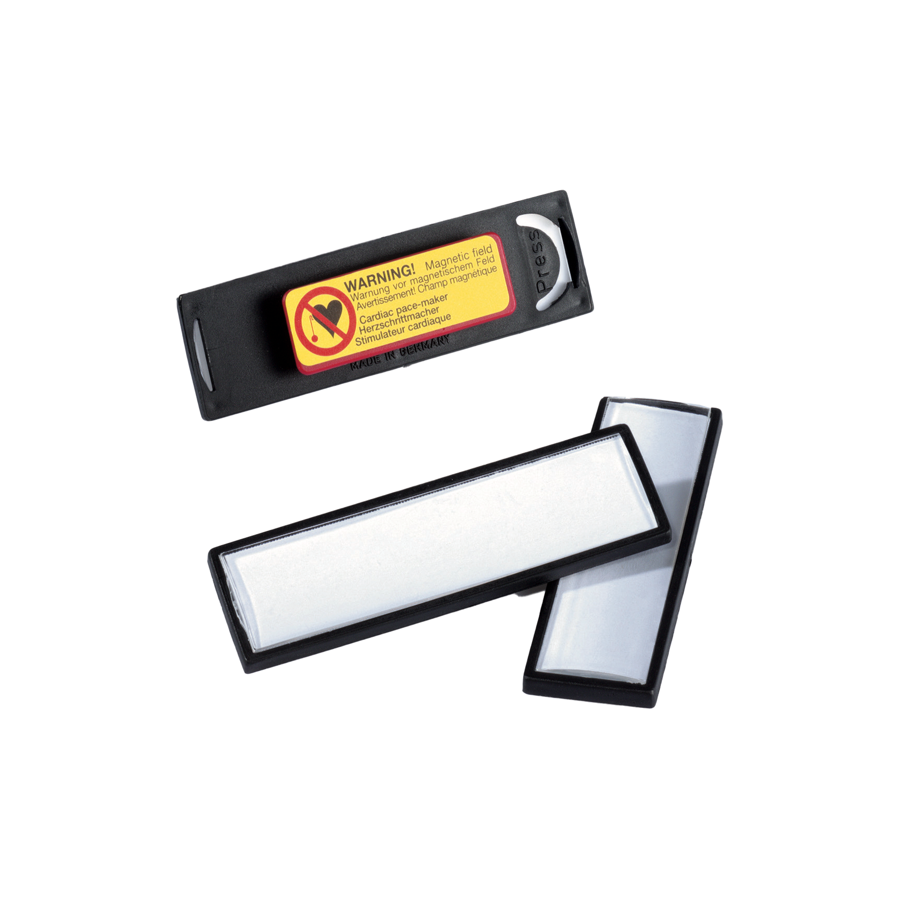 Namensschild CLIP CARD mit Magnett (klein)