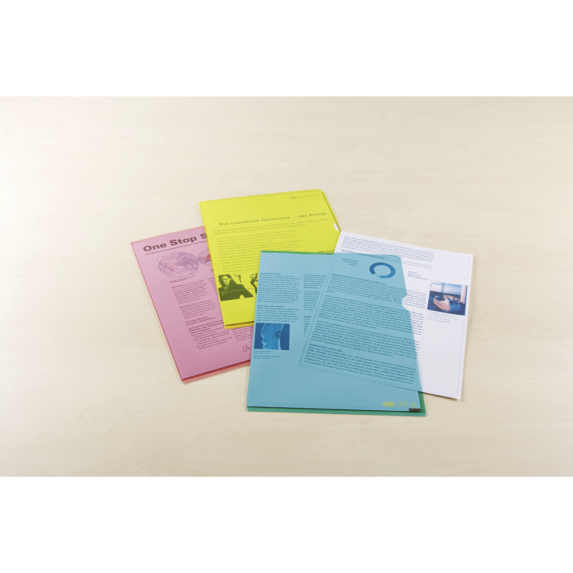 Sichthülle Premium farbig A4, PVC