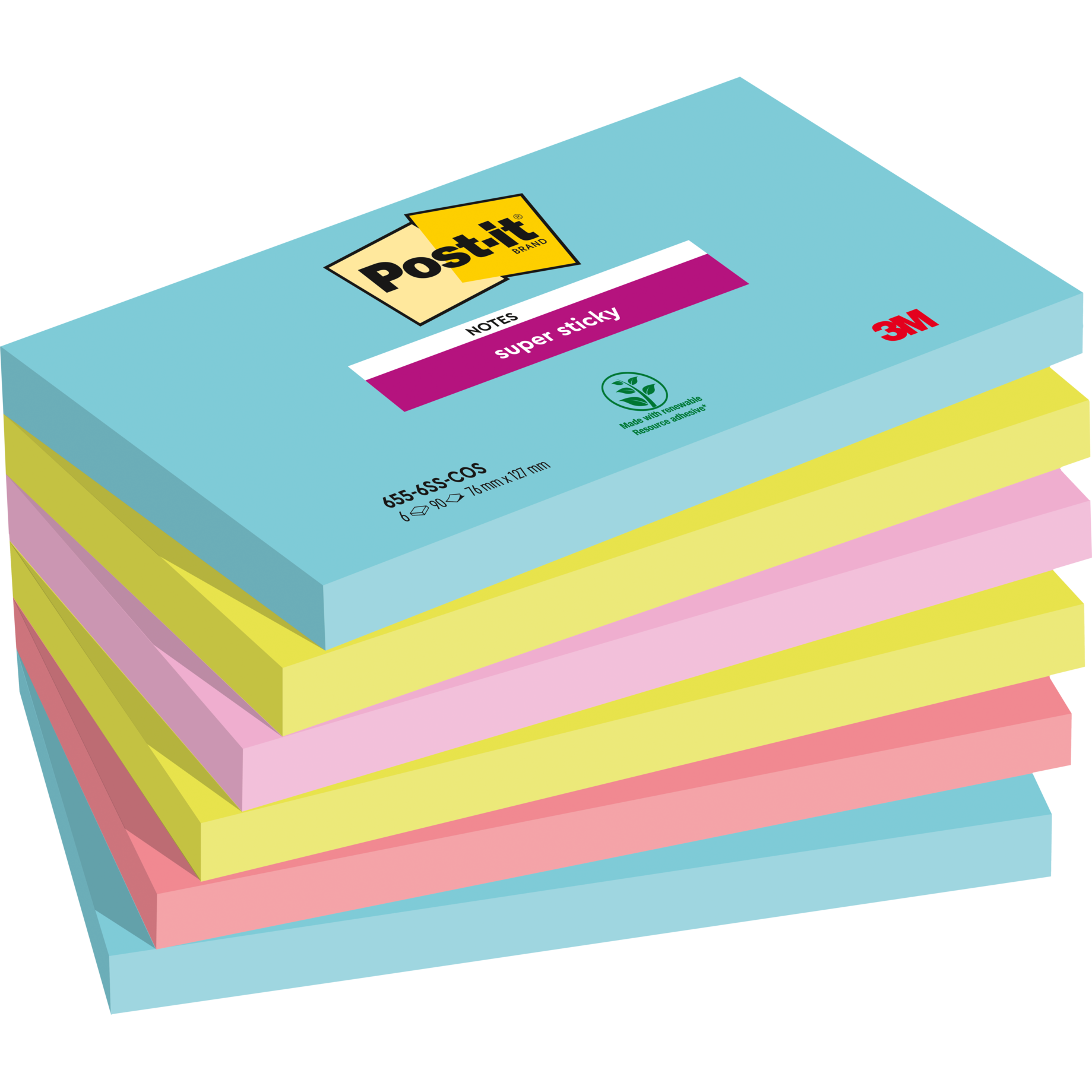 Post-it® Super Sticky Notes Cosmic Collection