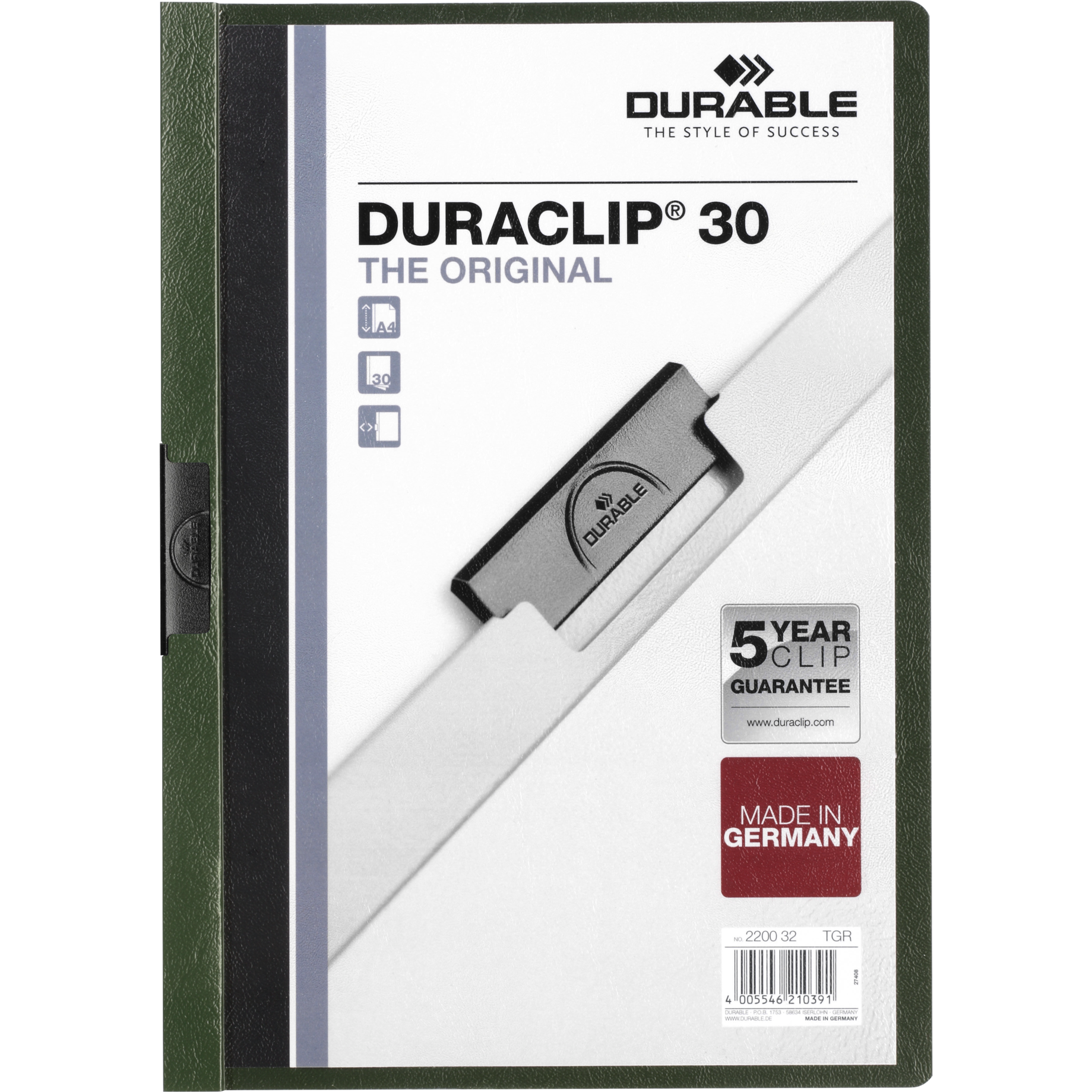 Klemm-Mappe DURACLIP® 30