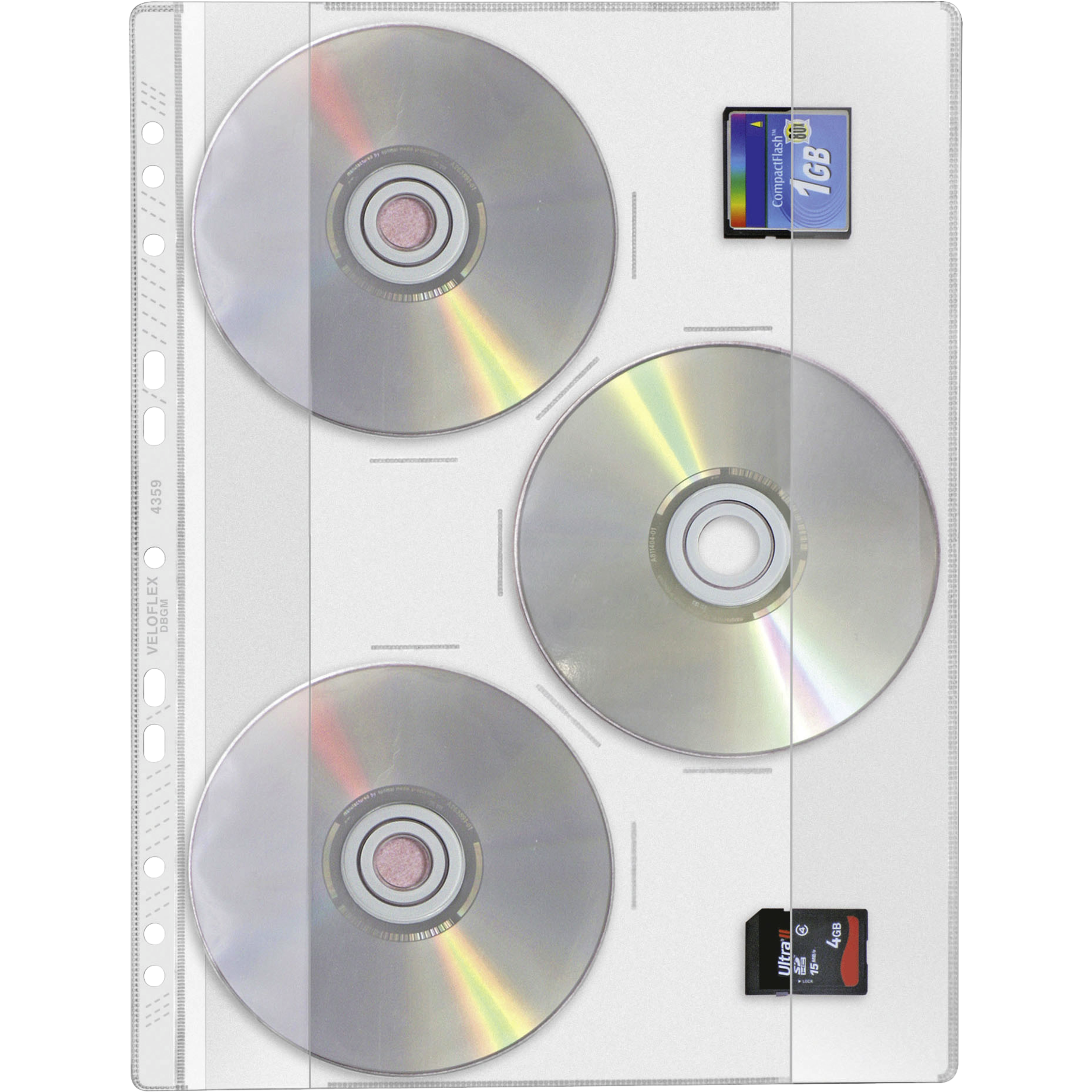 CD-Prospekthülle zum Abheften