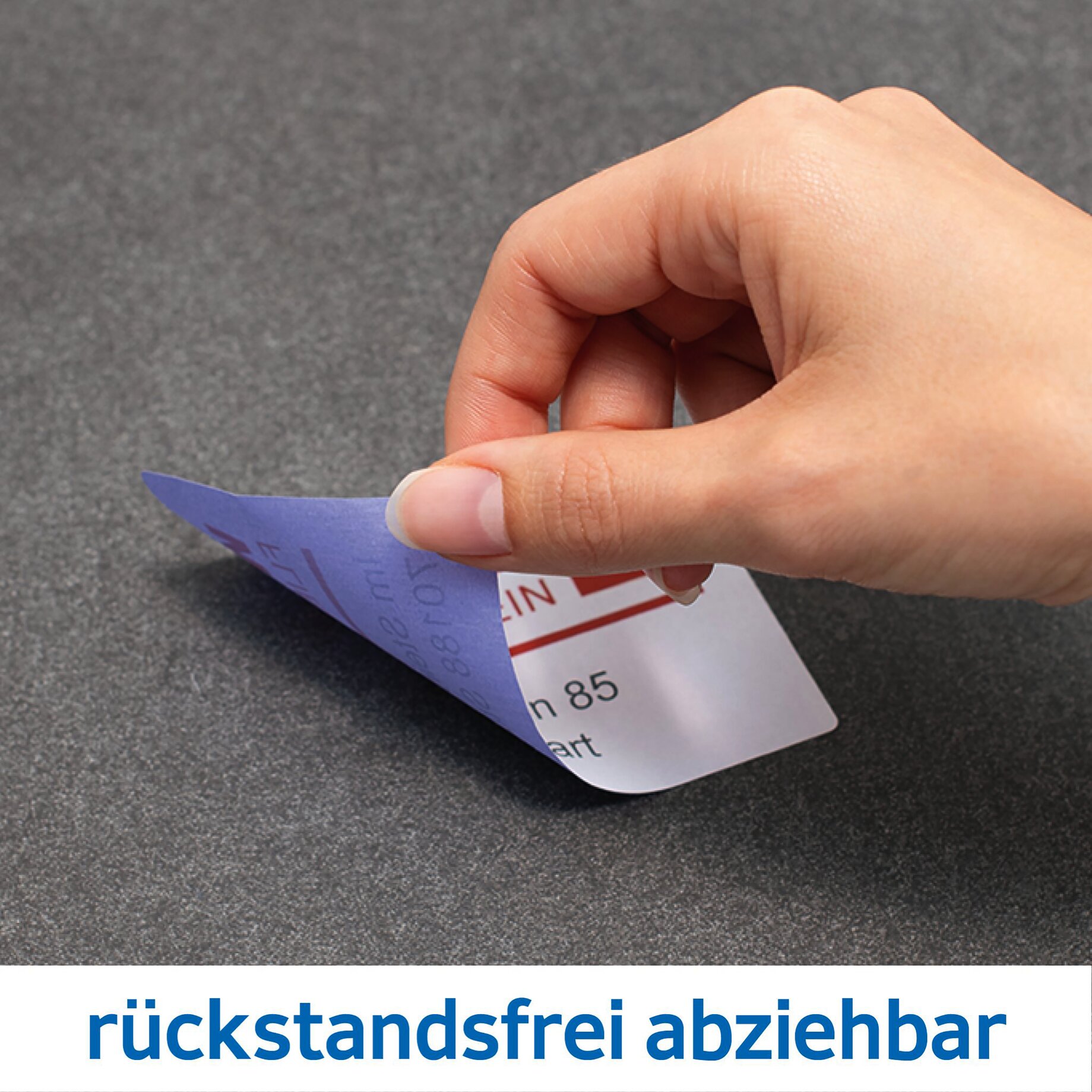Folien-Etikett, rund, wetterfest, ablösbar