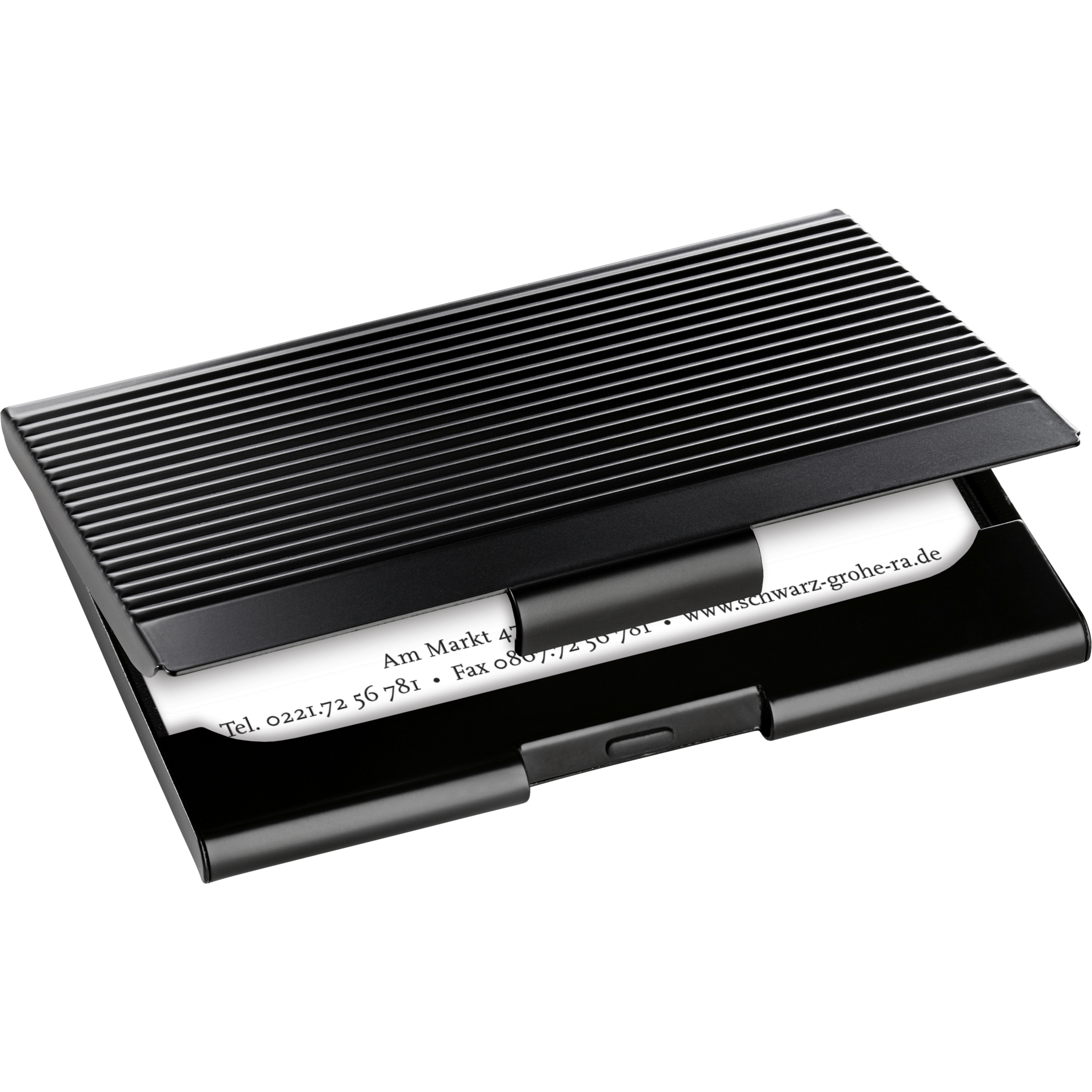 Visitenkarten-Etui matt black