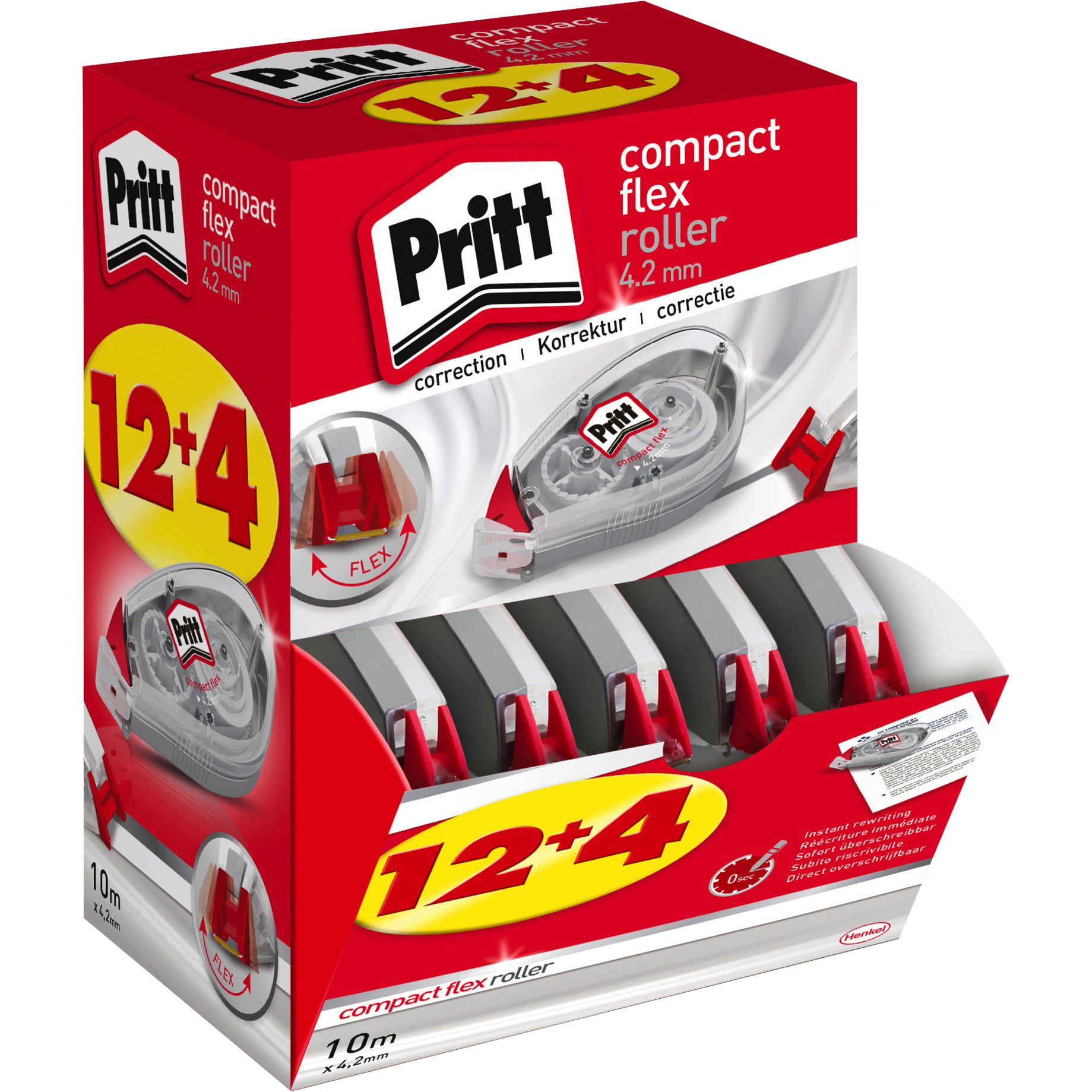Pritt Korrektur Roller Compact Flex, Multipack