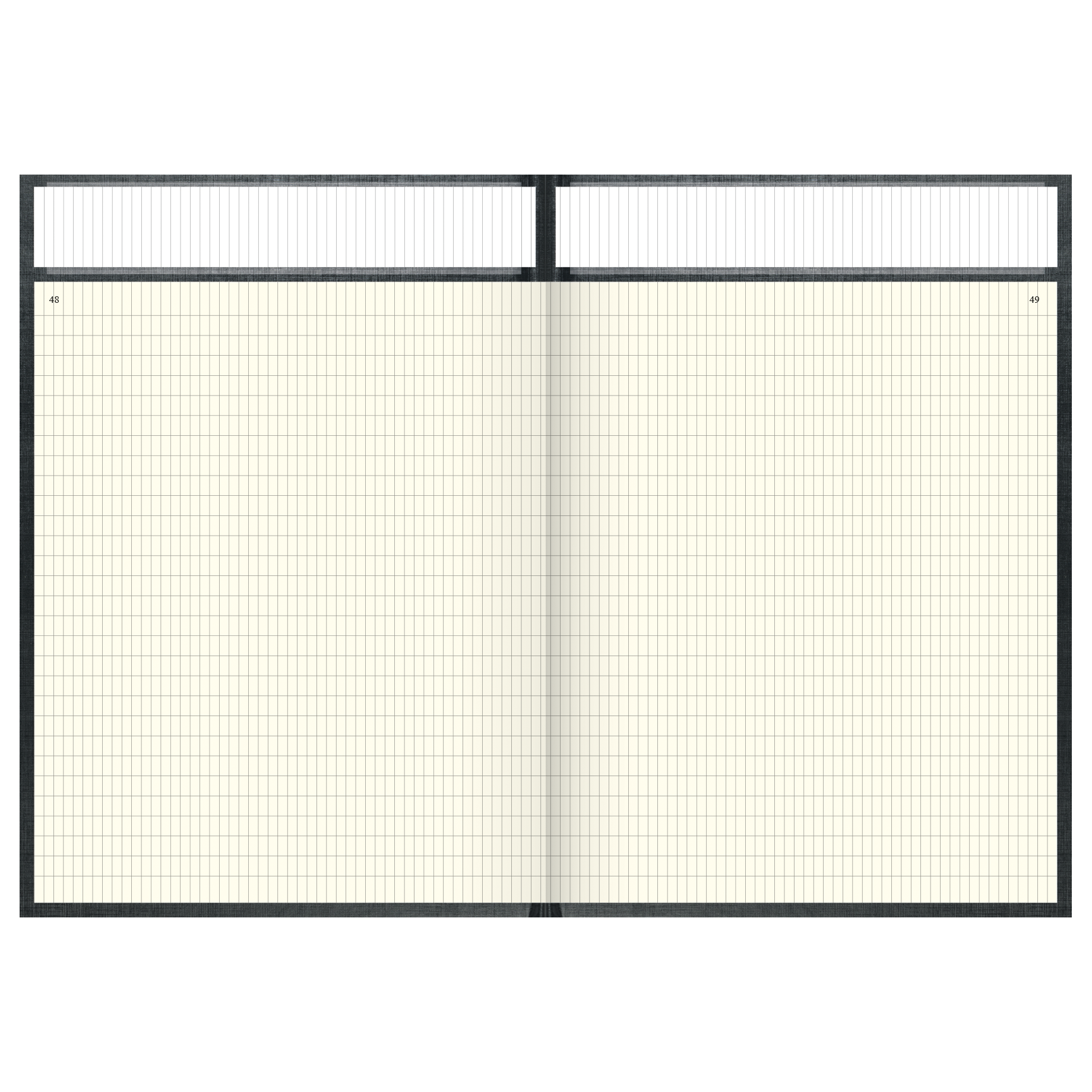 Geschäftsbuch DIN A4 Deckenband, mit Kopfleiste