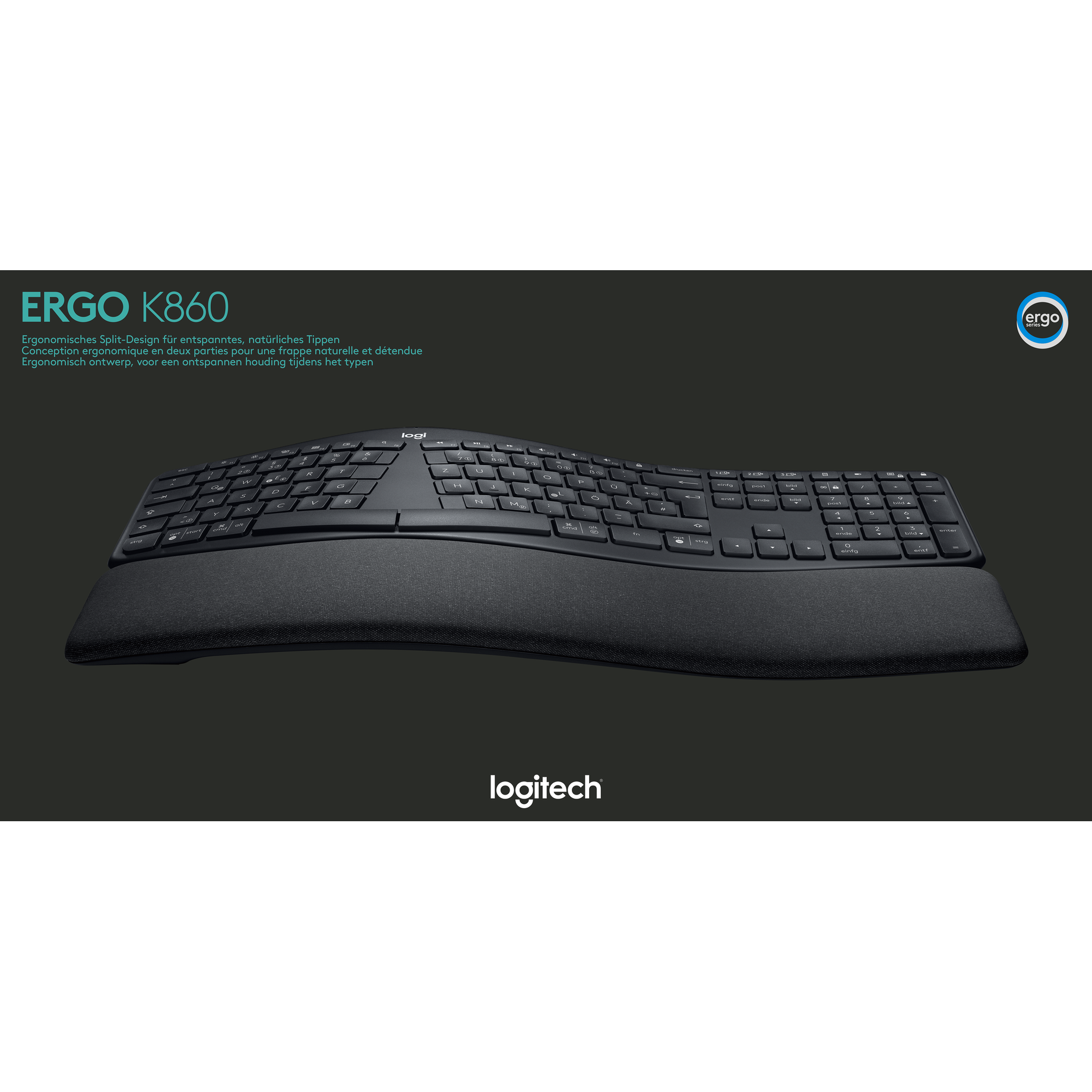 Wireless Keyboard ERGO K860