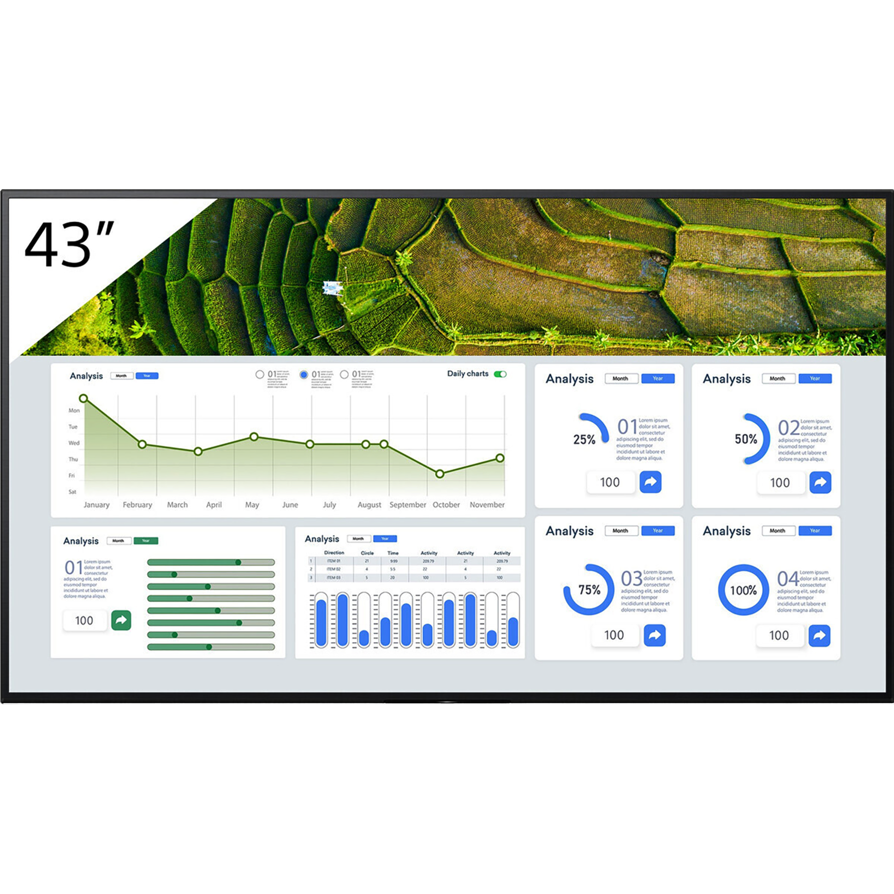 LCD-Display BAVARIA Professional BZ30L-Serie