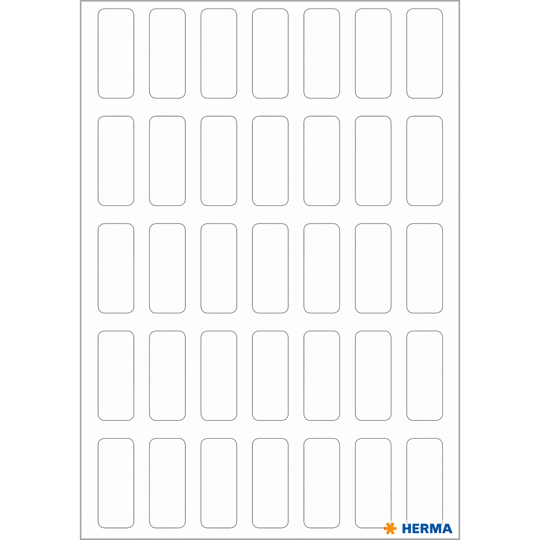 Vielzweck-Etiketten für Handbeschriftung, Kleinpackung mit 7 Blatt