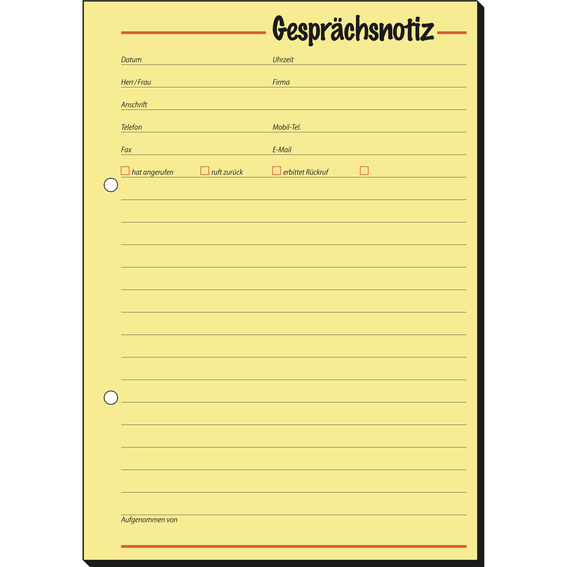 Gesprächsnotiz