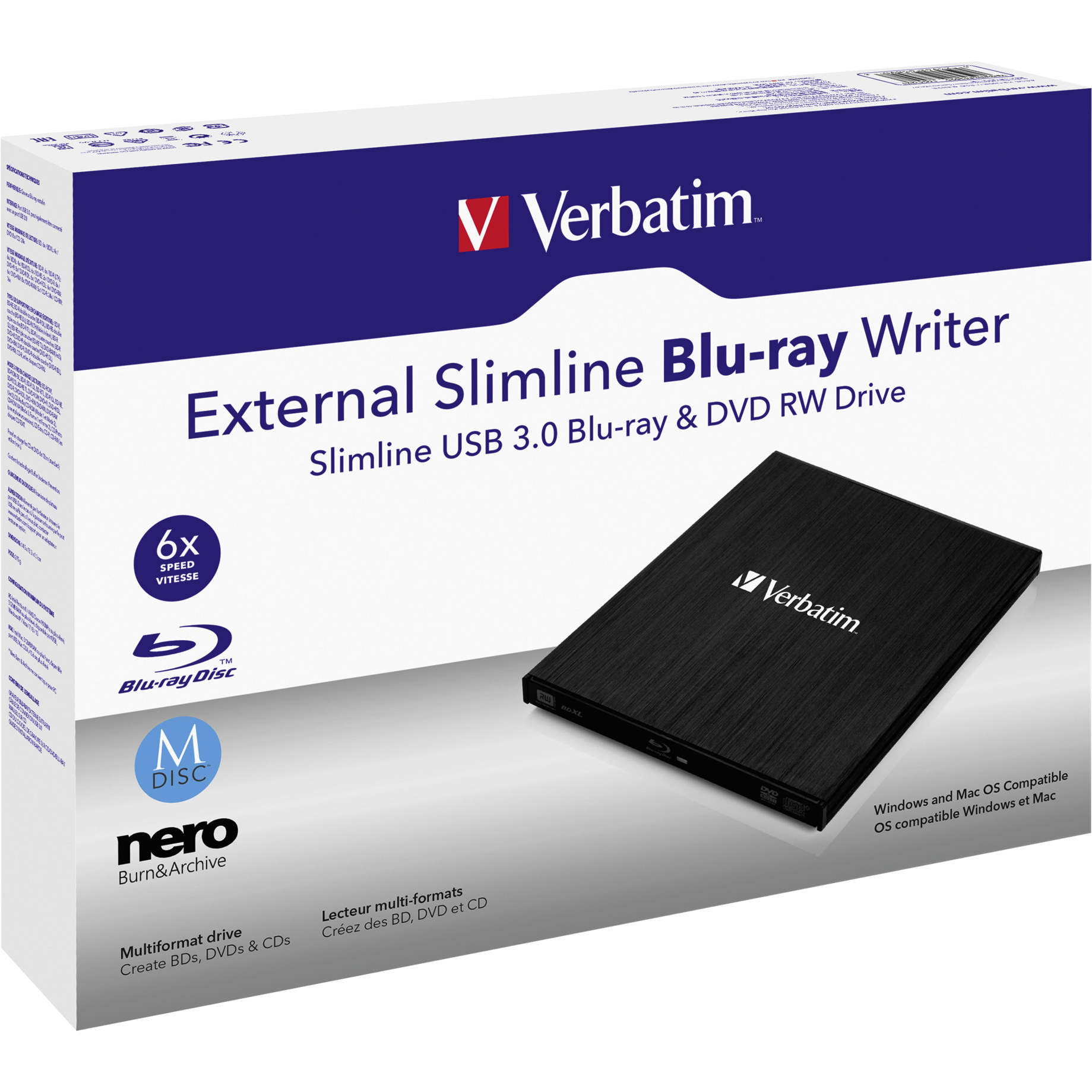 Externer DVD/Blu-ray Brenner Slimline