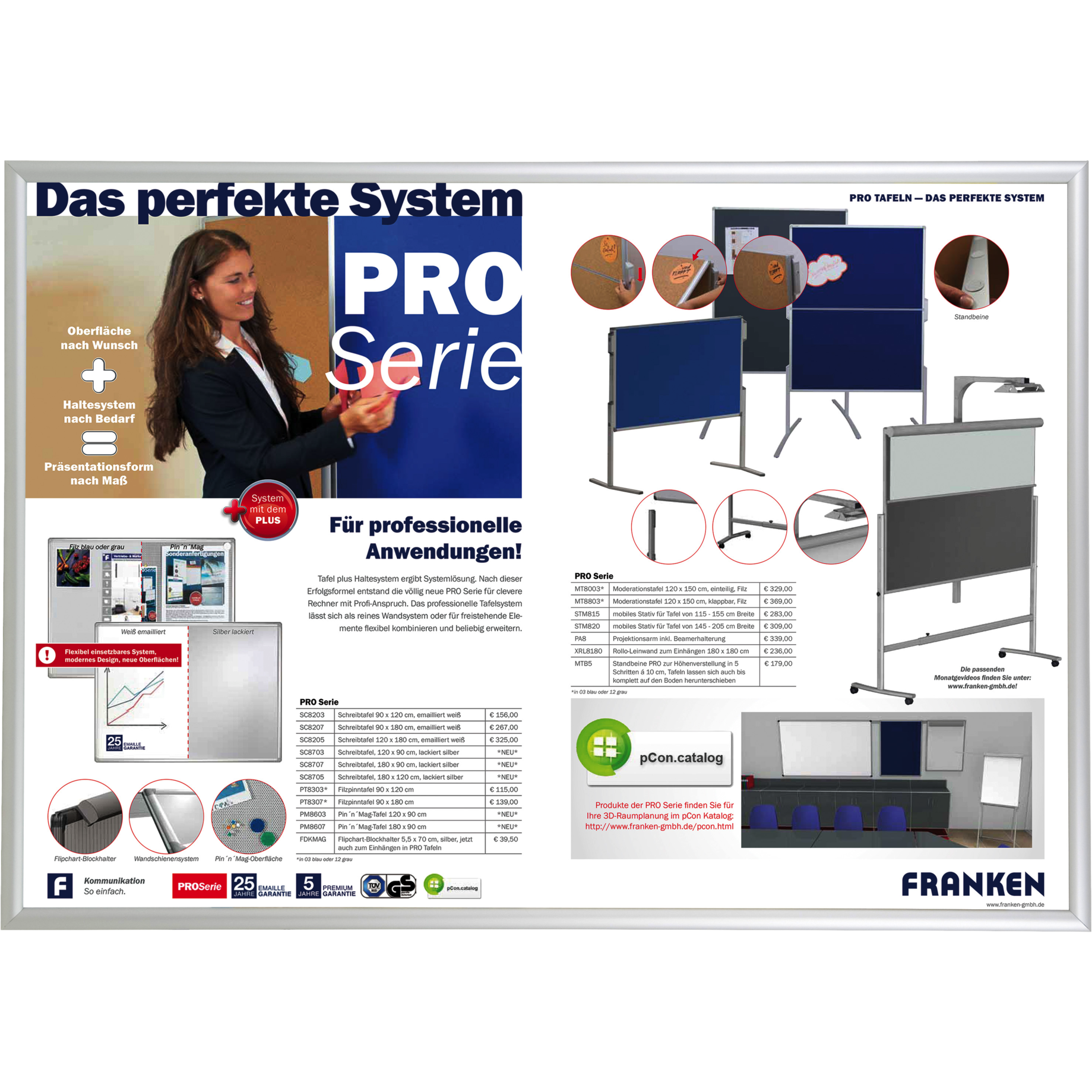 Wechselrahmen Security Feuerfest