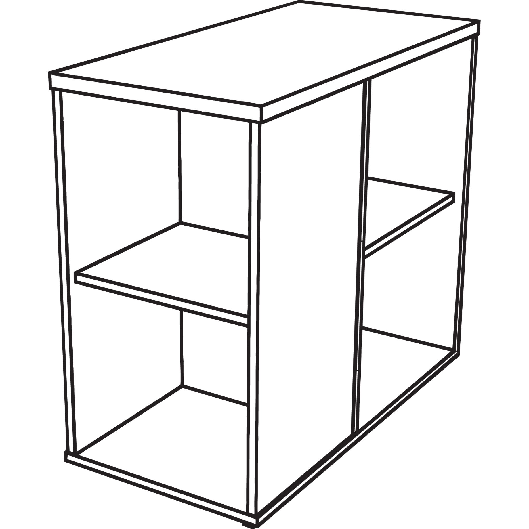 Anstellcontainer Schreibtischserie 4