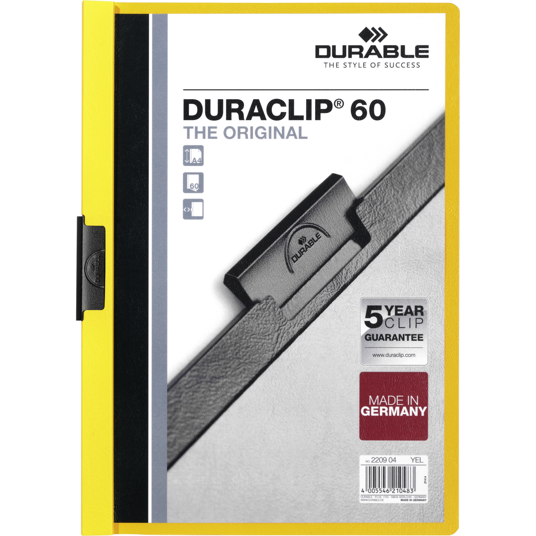 Klemm-Mappe DURACLIP® 60