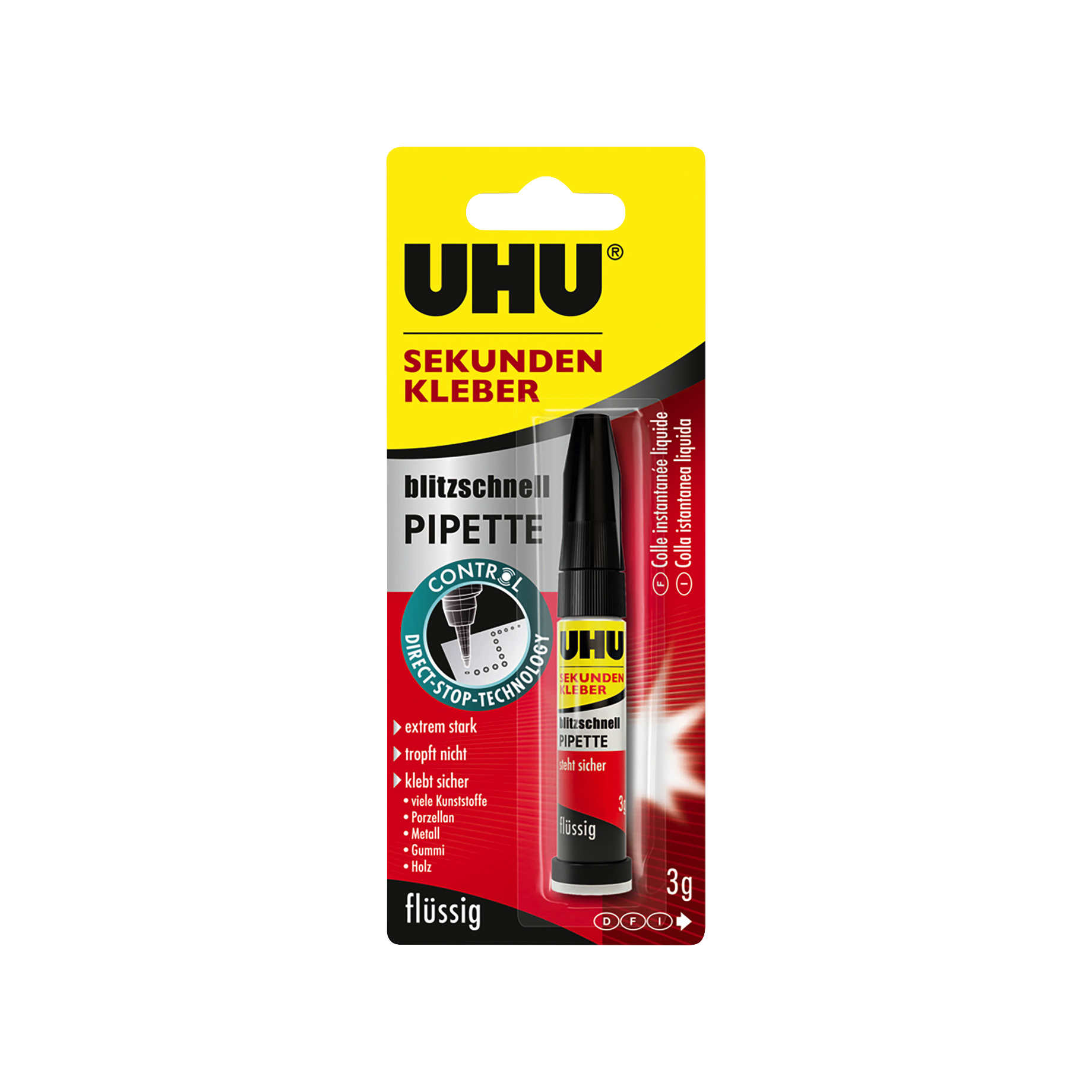 SEKUNDENKLEBER blitzschnell PIPETTE CONTROL