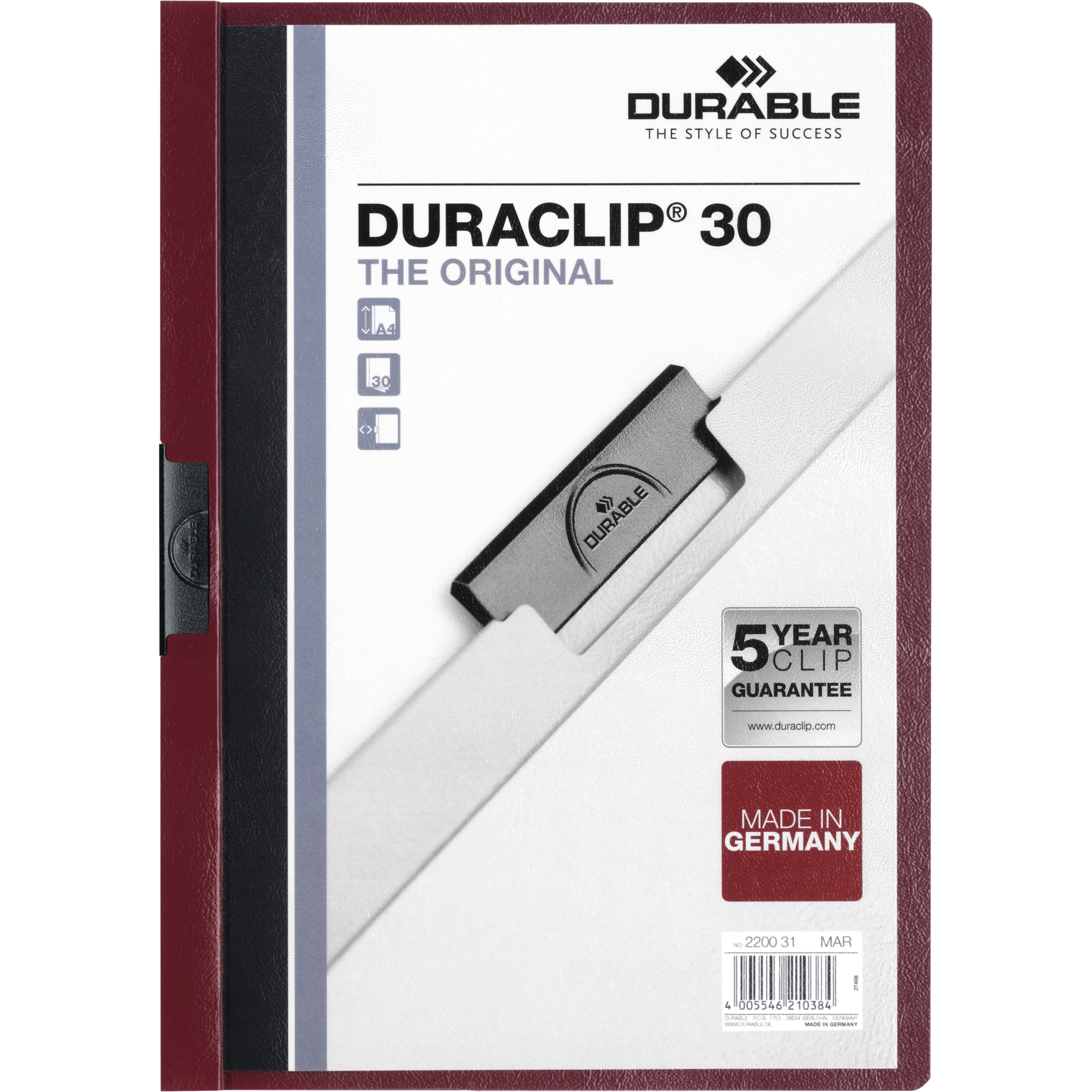 Klemm-Mappe DURACLIP® 30