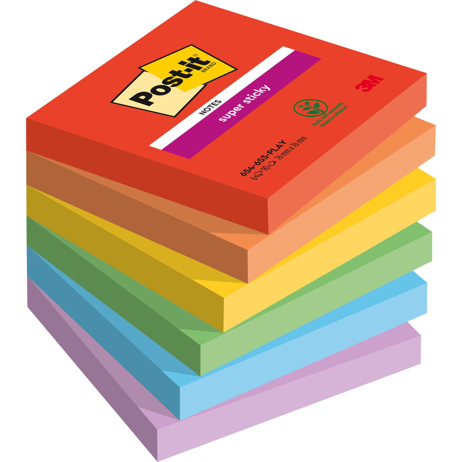 Post-it® Super Sticky Notes Playful Collection