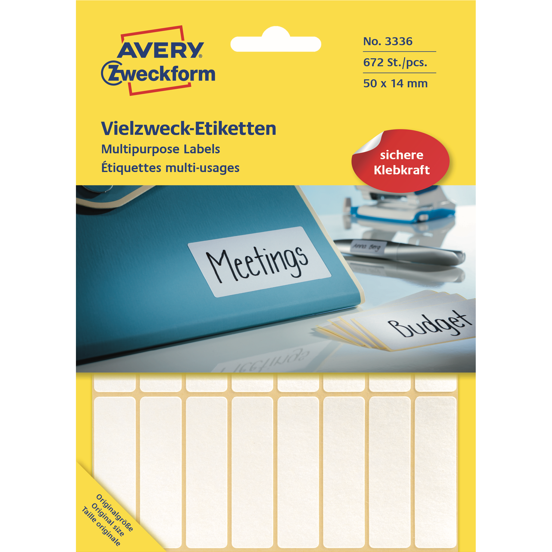 Vielzweck-Etikett