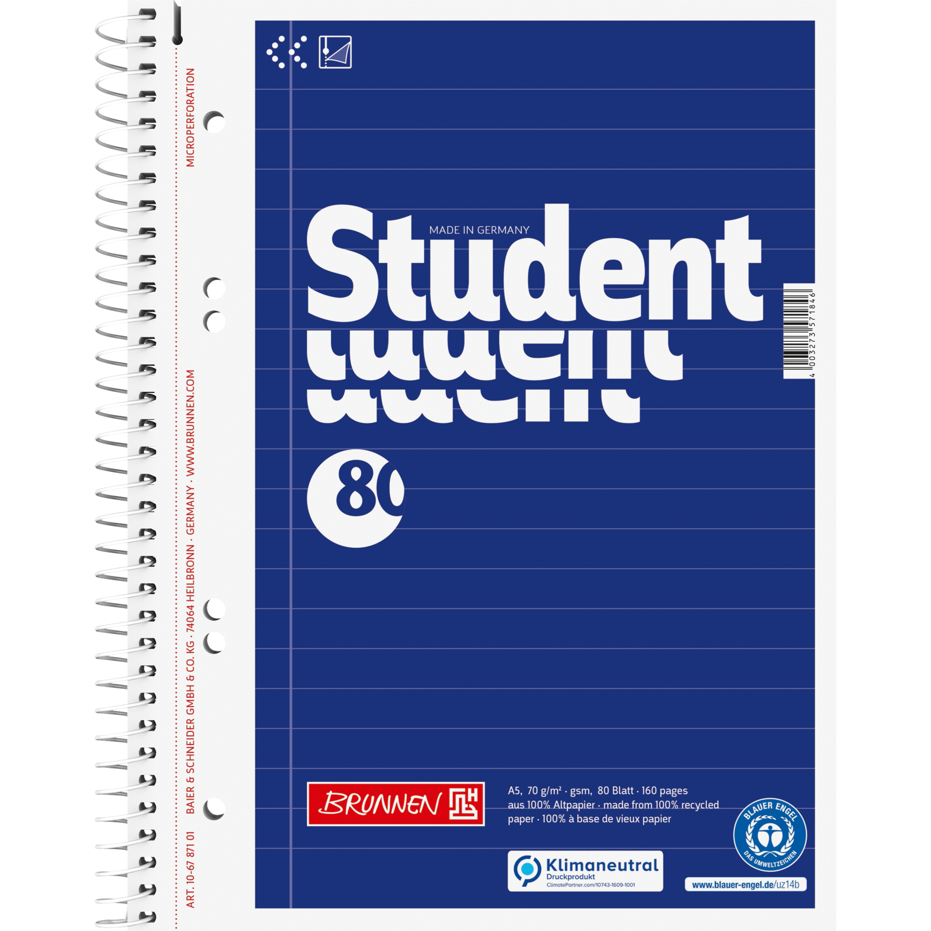 Collegeblock Student Recycling