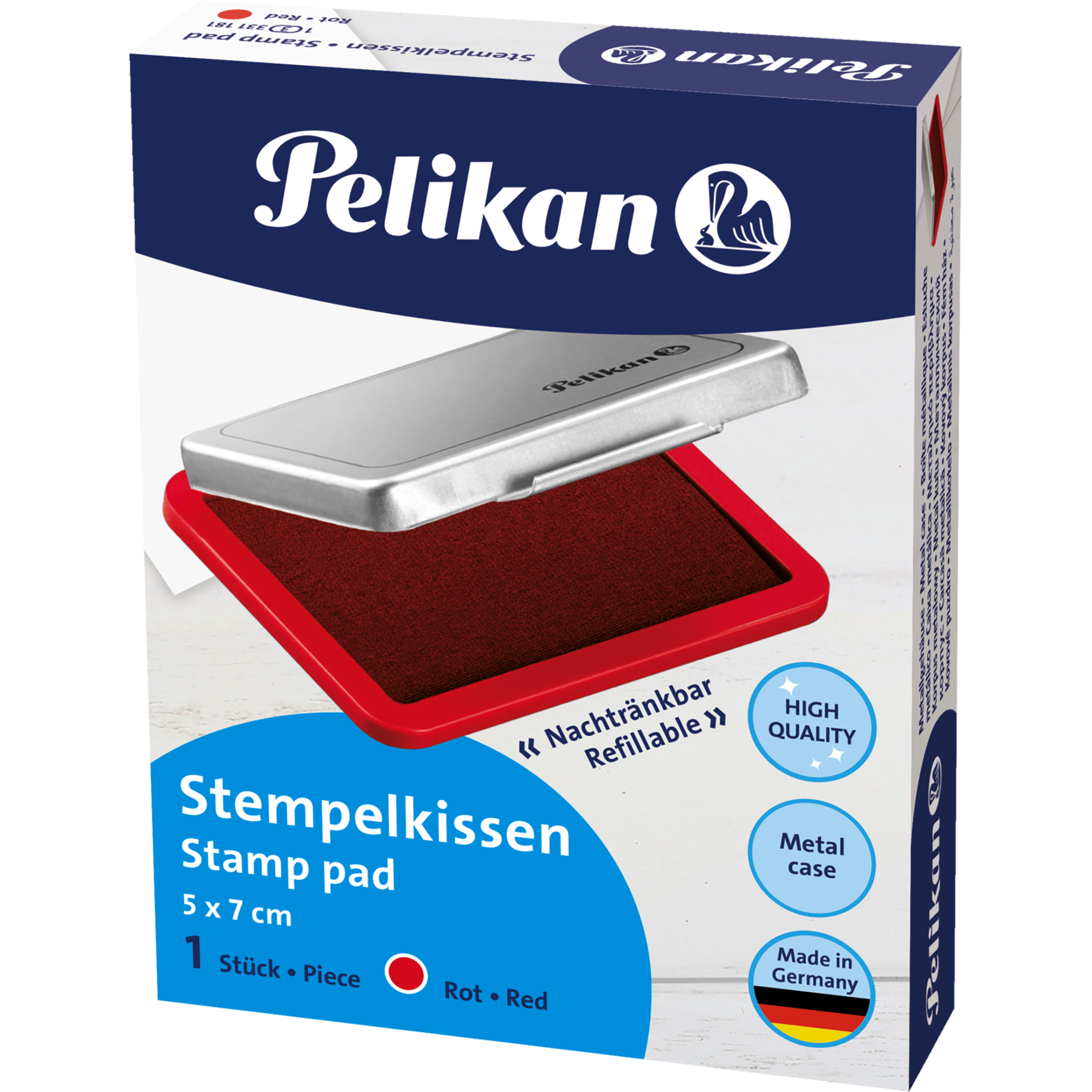 Metall-Stempelkissen getränkt