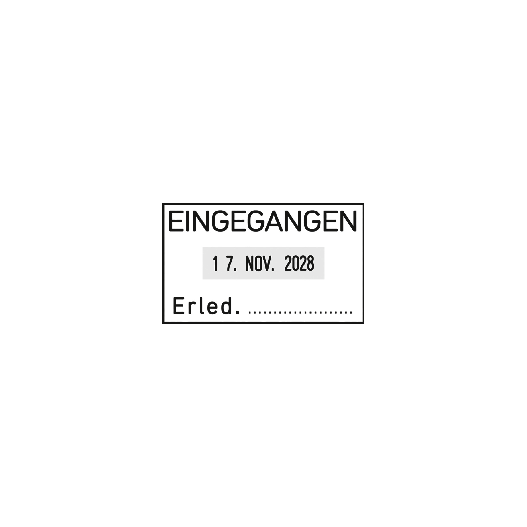 classic Datumstempel mit Text