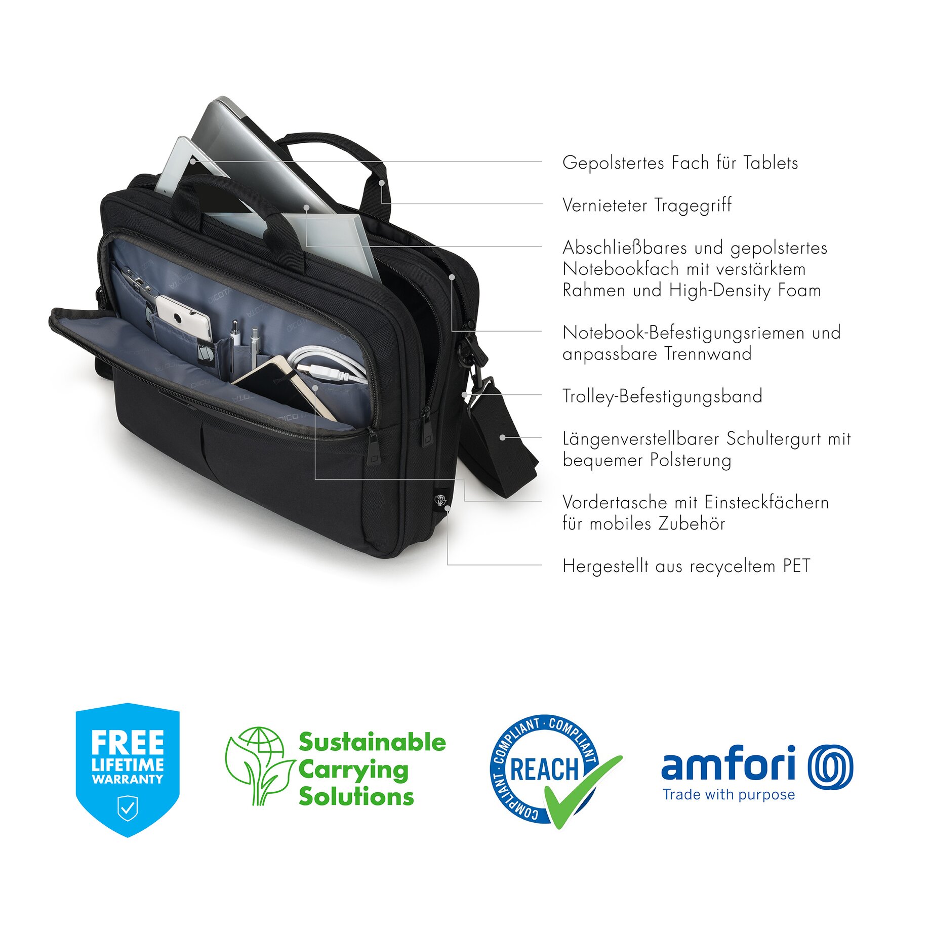 Laptoptasche Eco Top Traveller SCALE 14"-15,6"