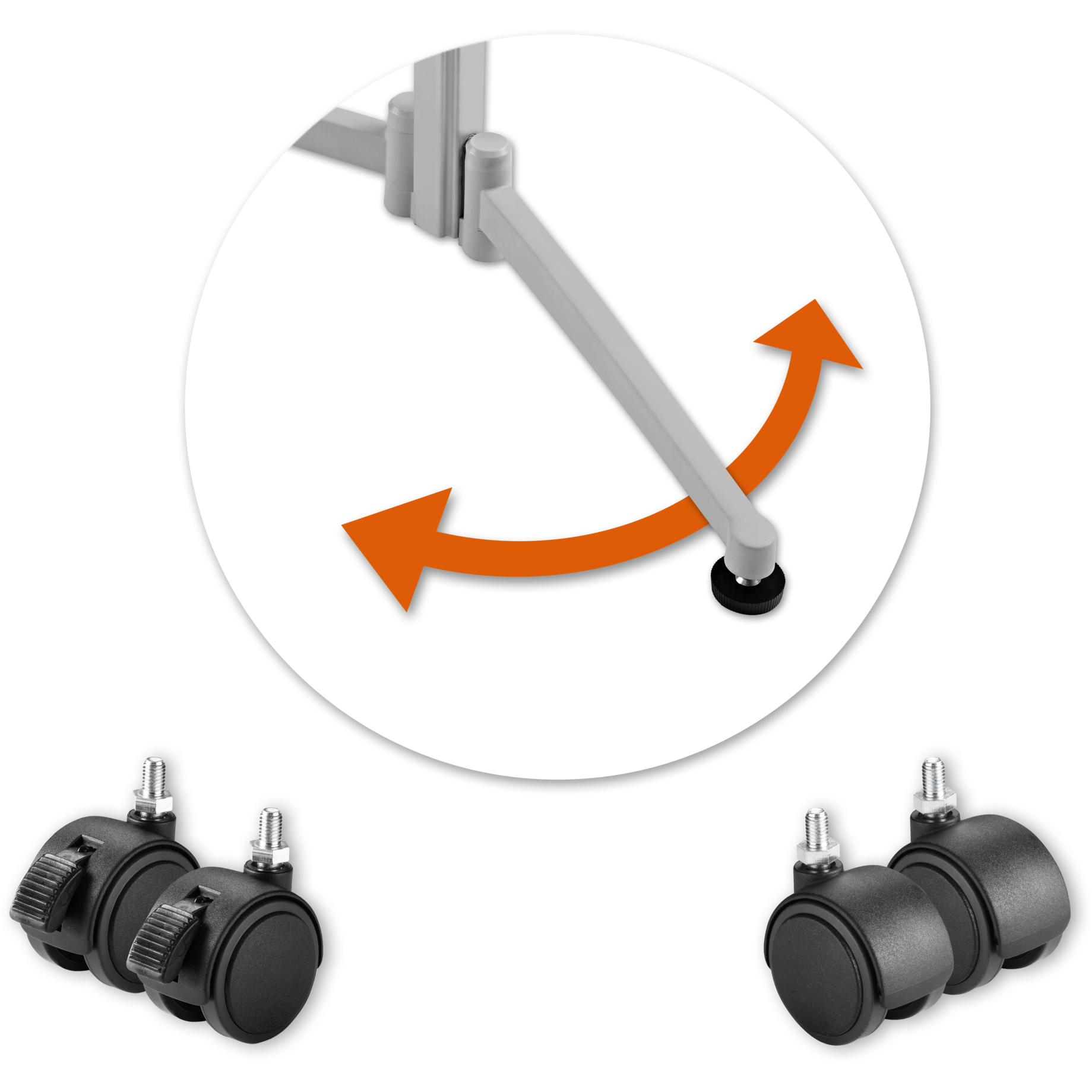 Design-Moderationstafel evolution plus, klappbar