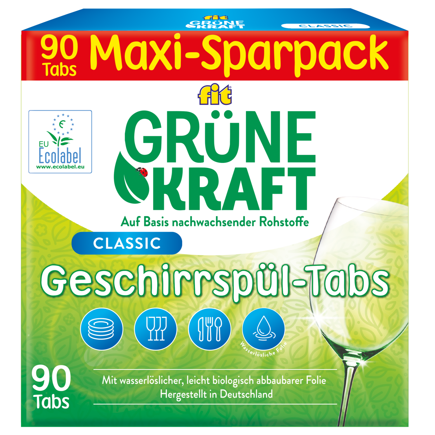 Geschirrreiniger Tabs Grüne Kraft Classic XXL