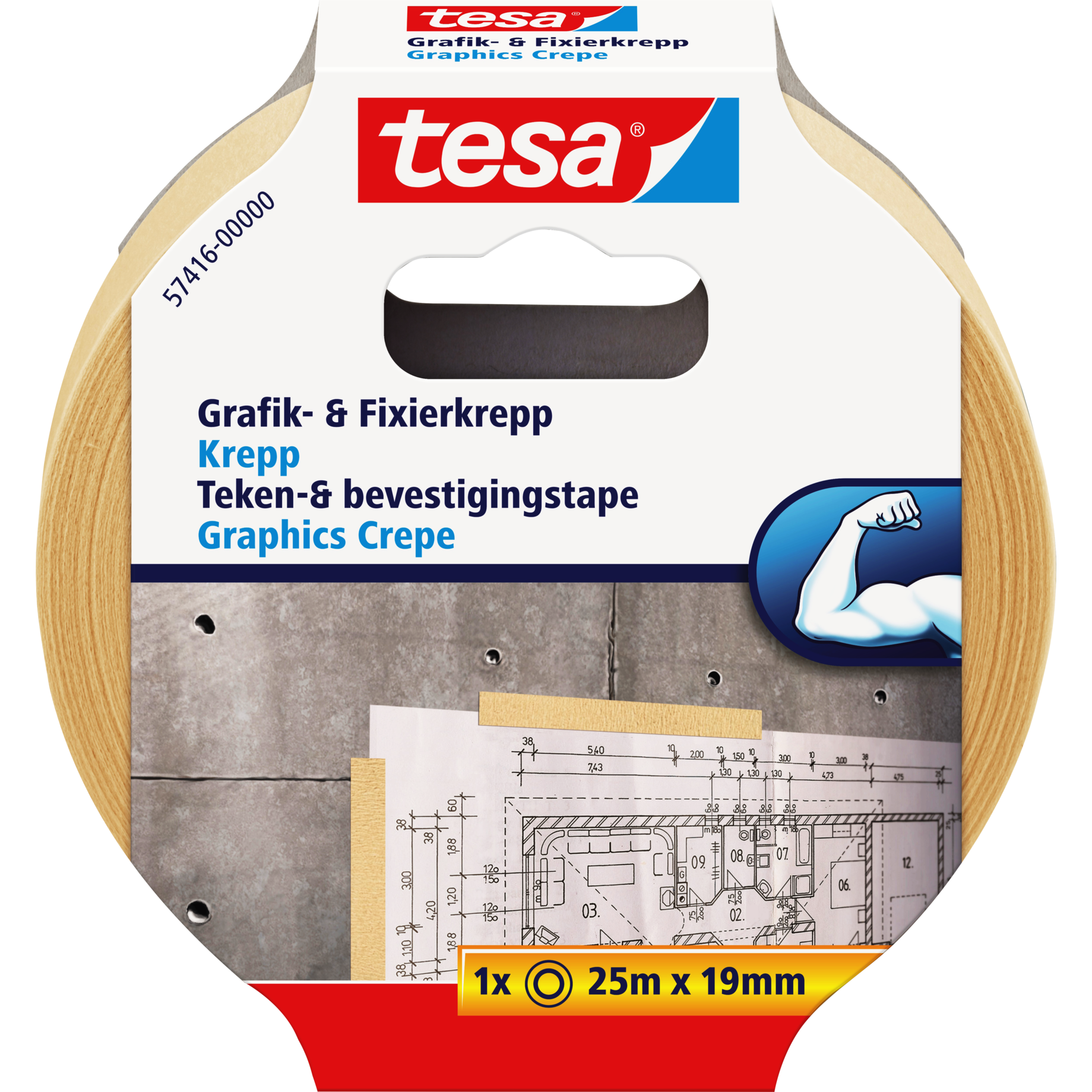 Grafik- und Fixier-Krepp