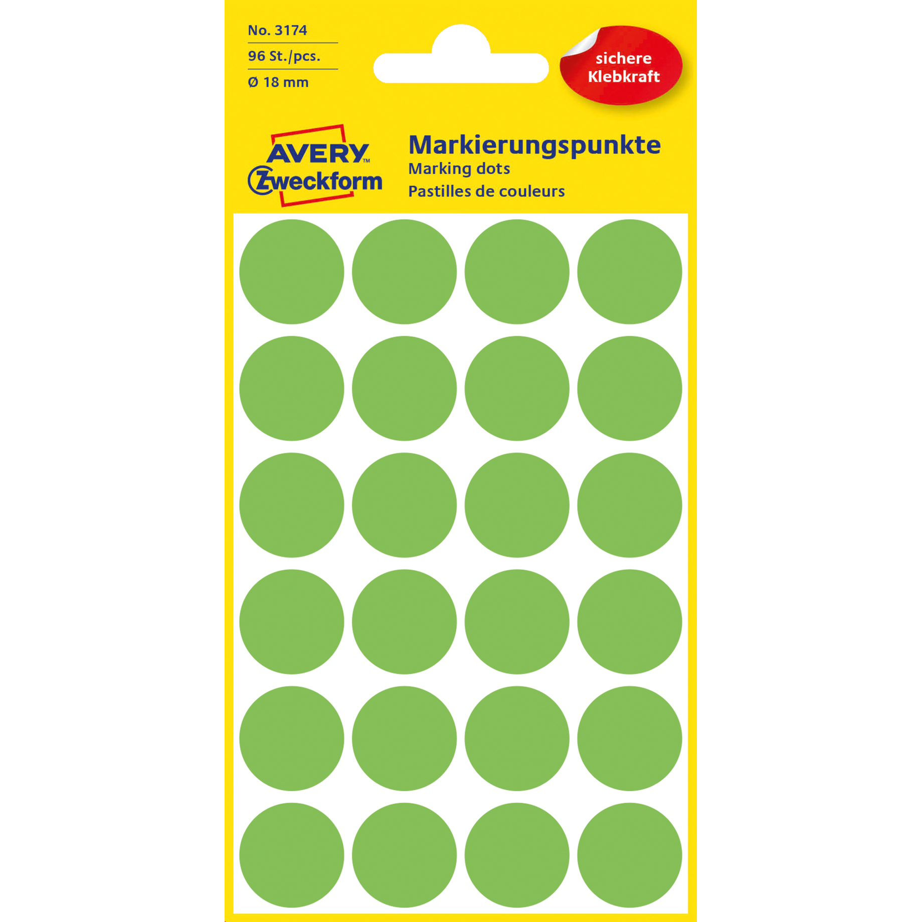 Markierungspunkt, Leuchtfarbe