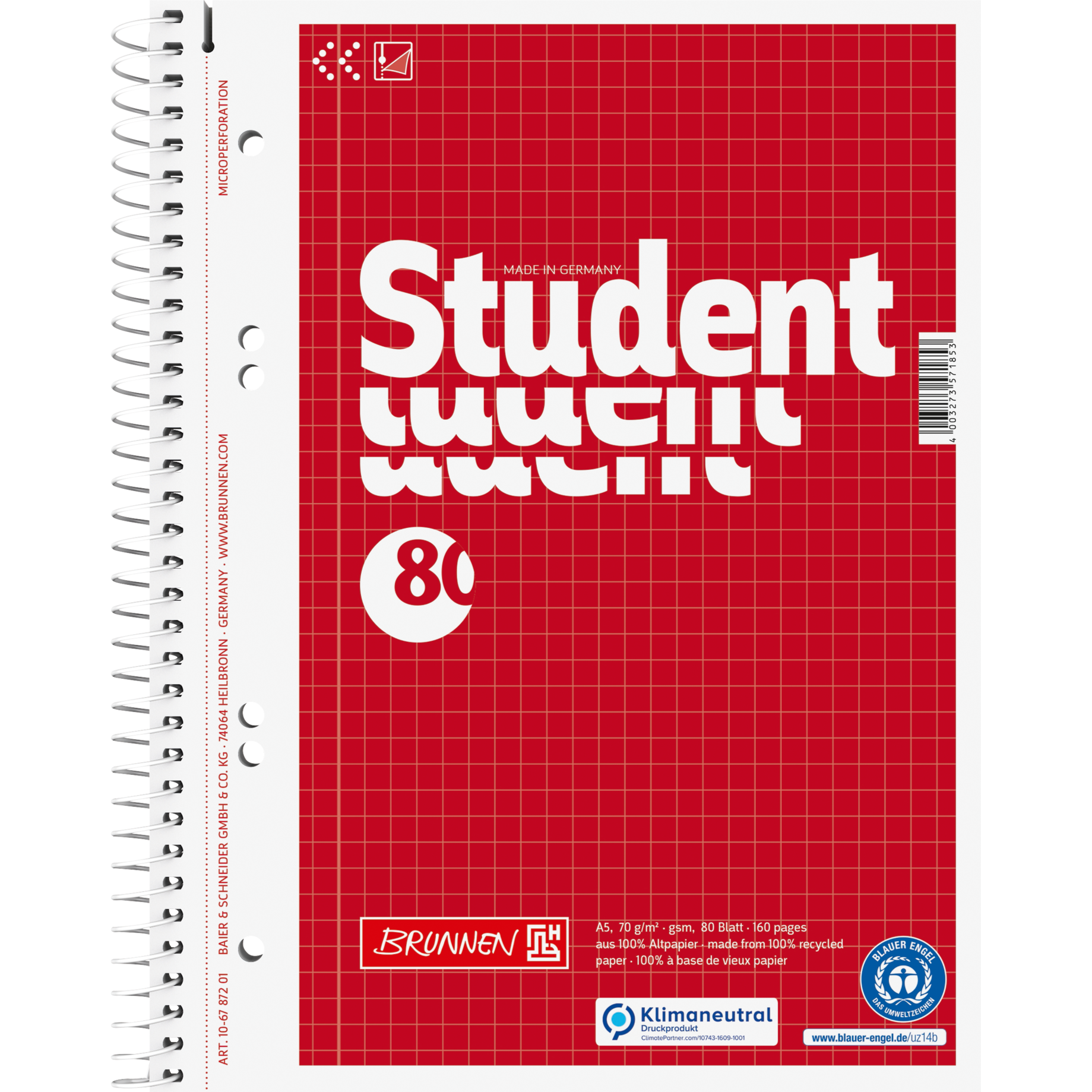 Collegeblock Student Recycling