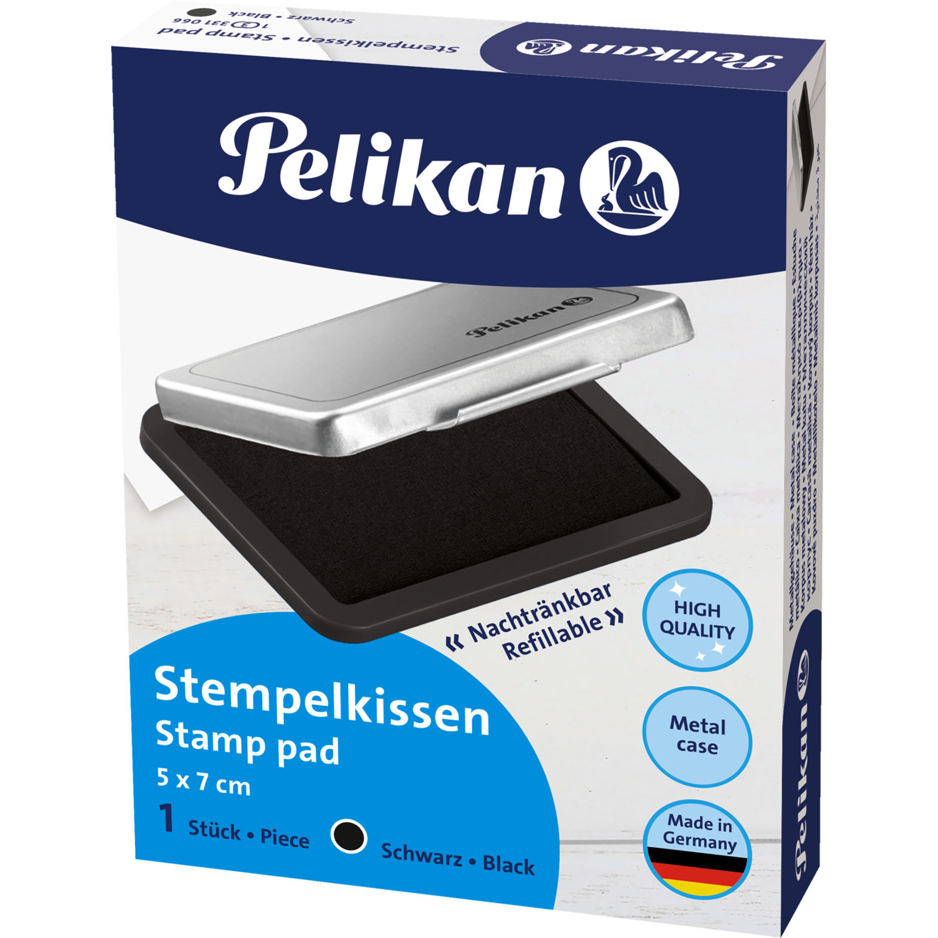Metall-Stempelkissen getränkt