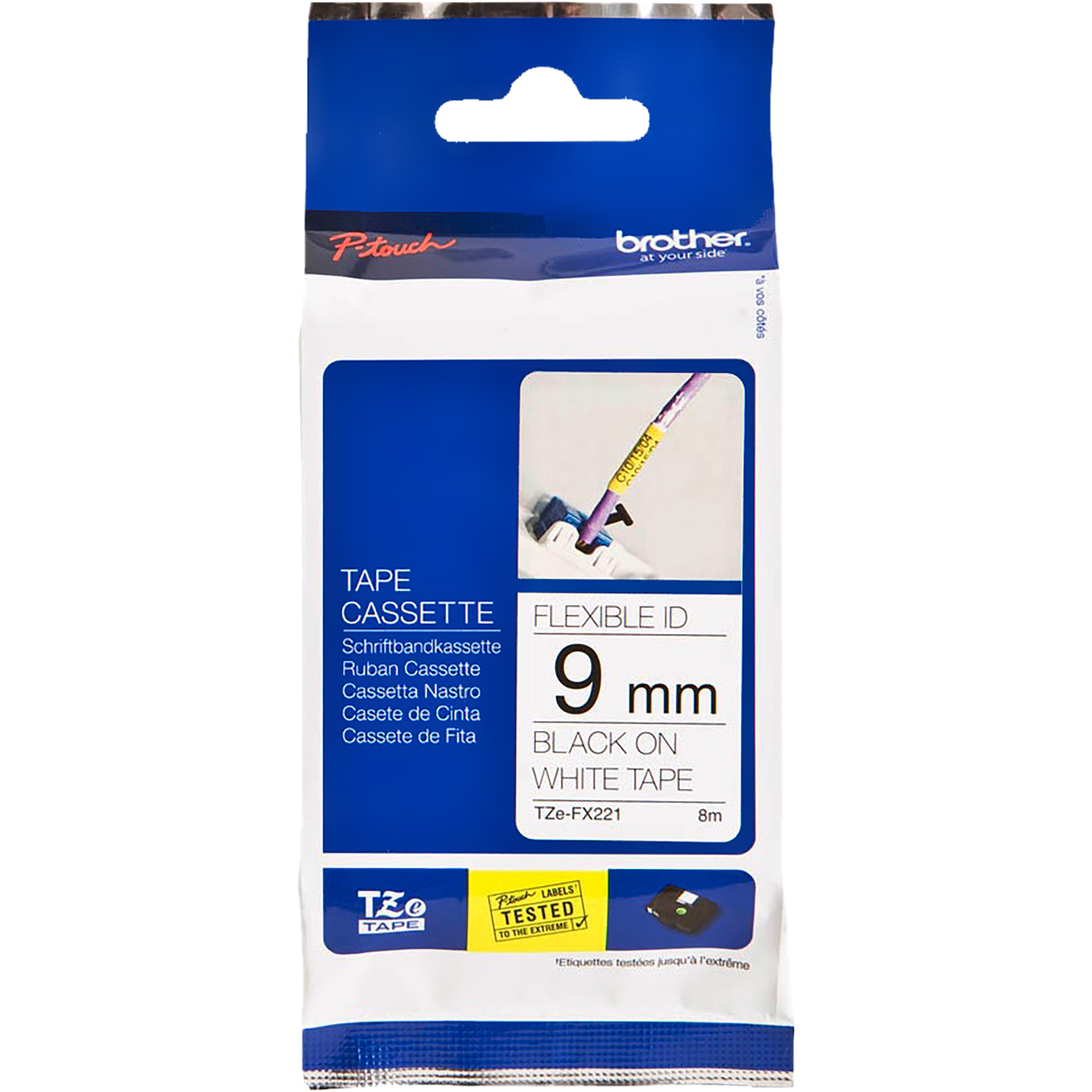 TZe-Flexitape Schriftbandkassette für P-touch, laminiert