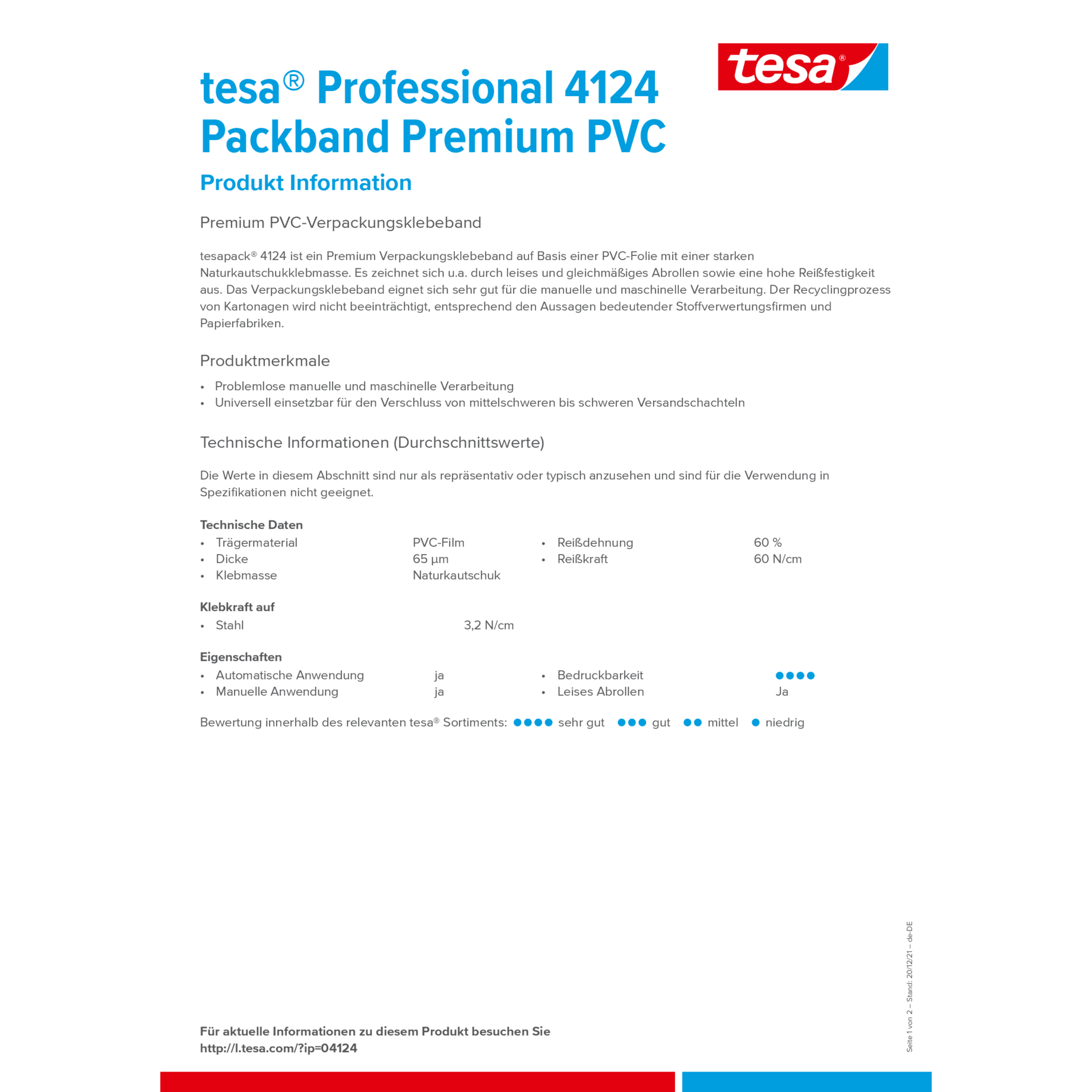 Packband tesapack® Premium 4124