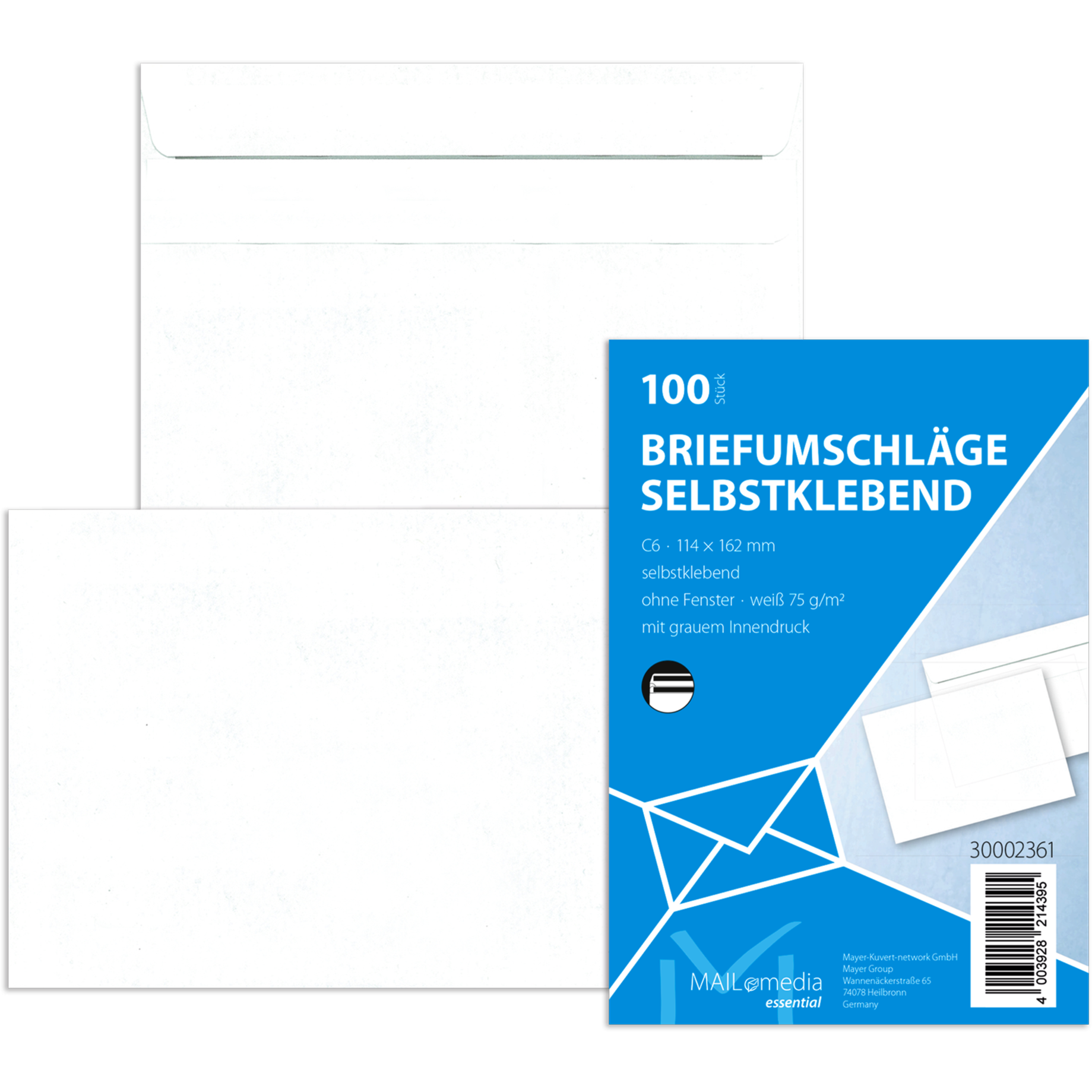 Briefumschlag MAILmedia DIN C6 Kleinpackung