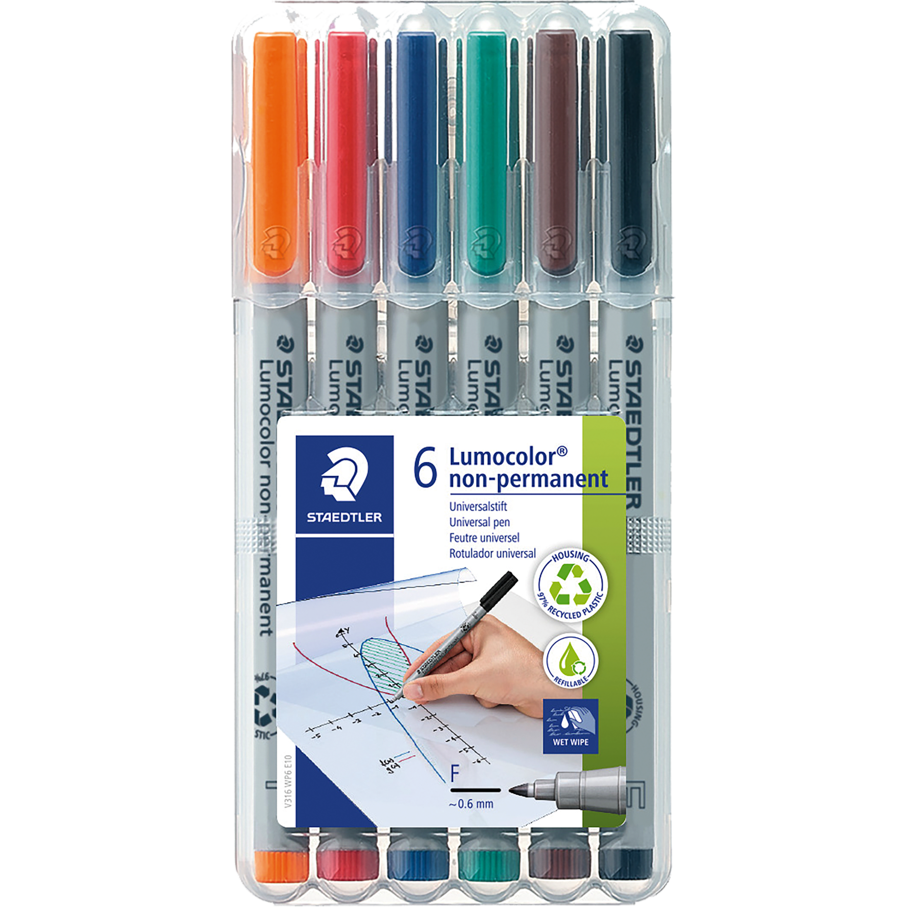 Lumocolor® non-permanent Faserschreiber F