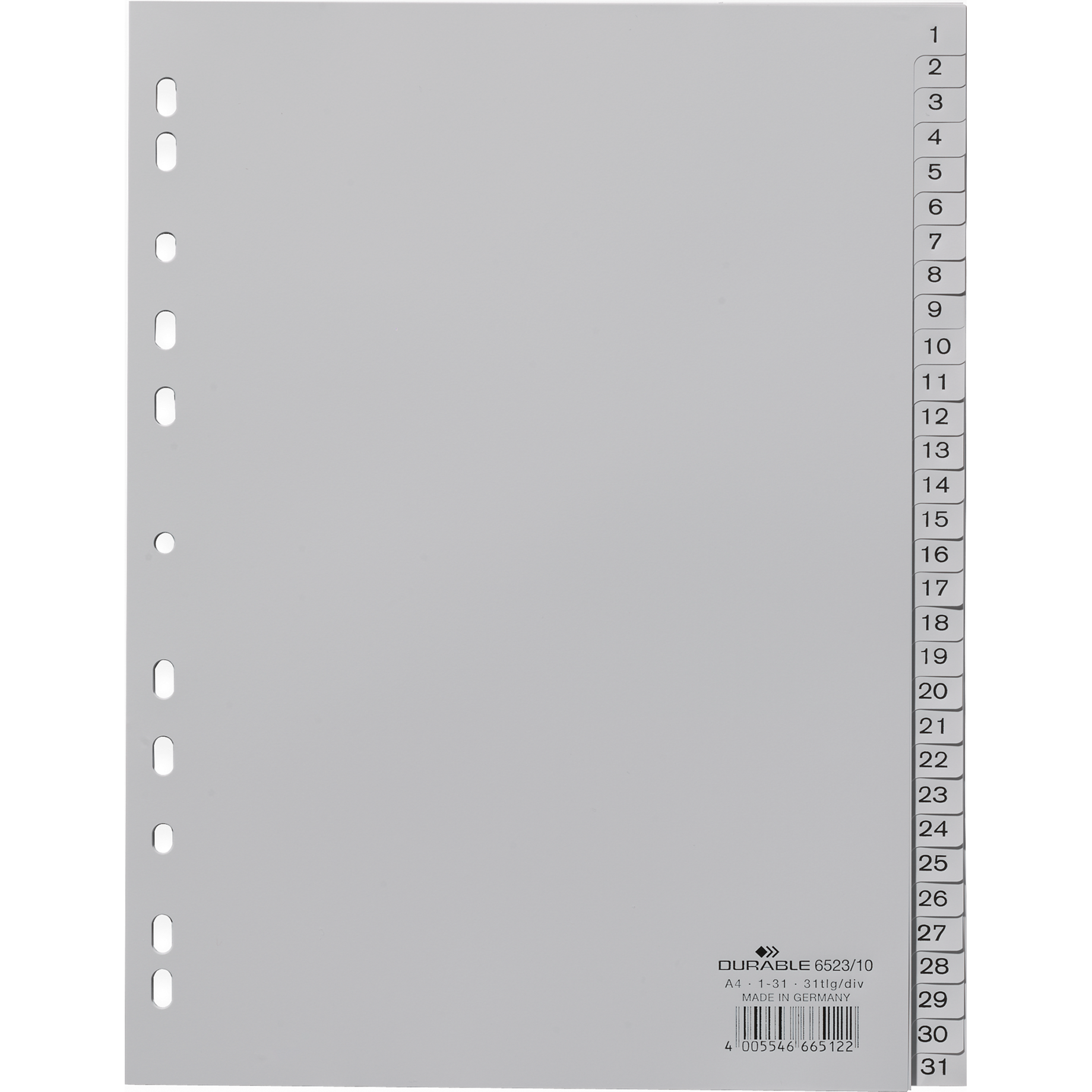 Zahlenregister, Kunststoff