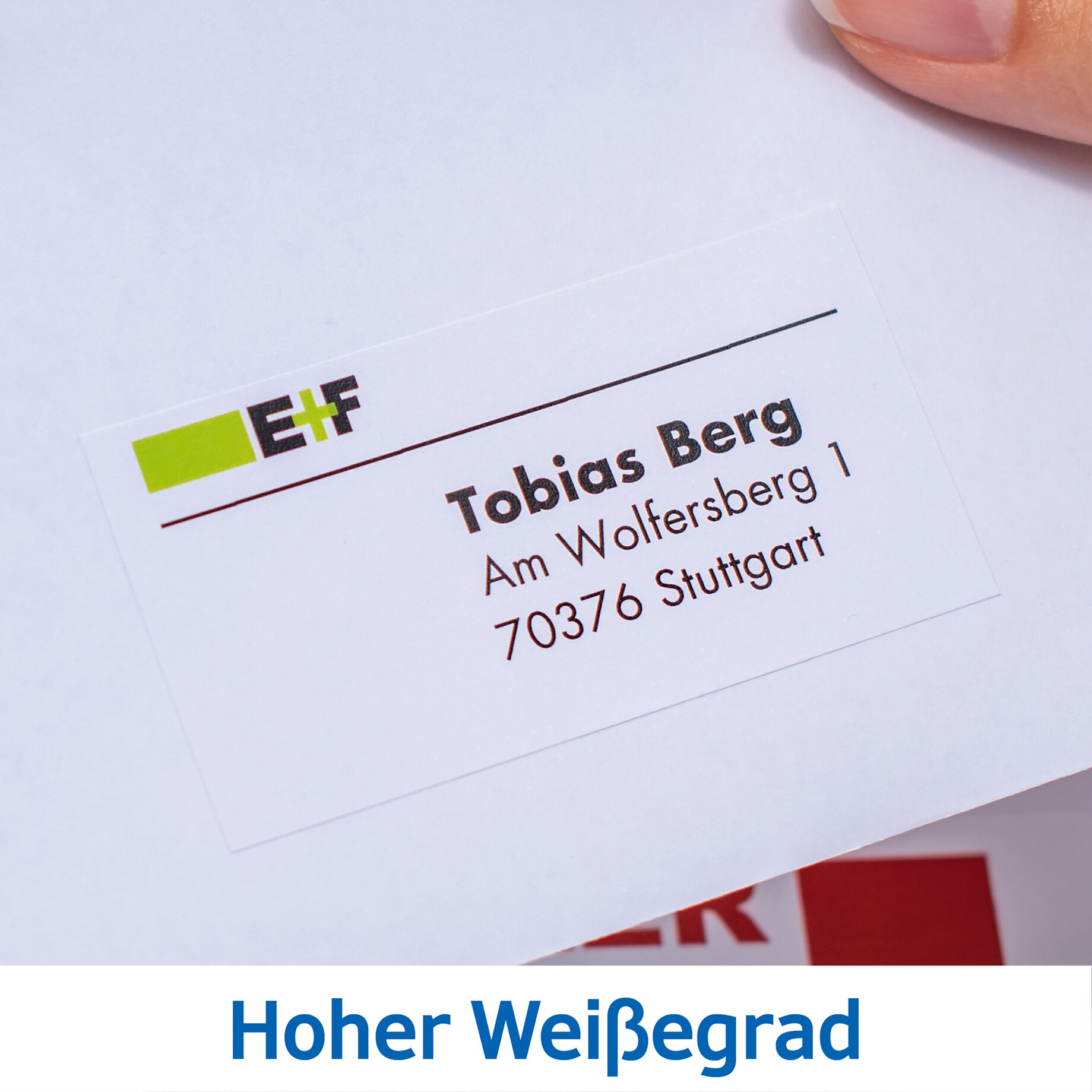 Adressetikett PREMIUM, für Paket/Päckchen, mit Rand / Eckenrundung