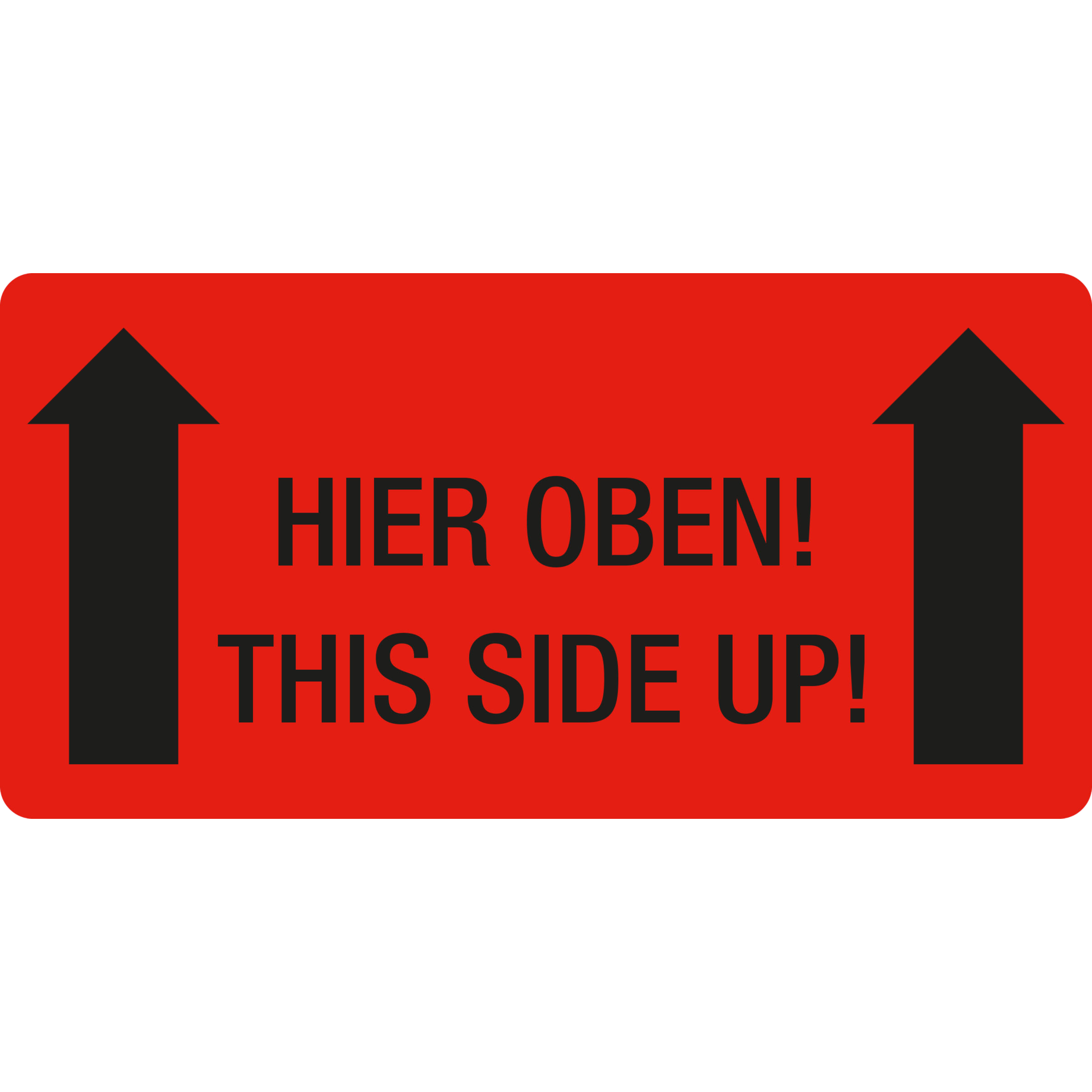 Warn- und Verpackungsetiketten selbstklebend