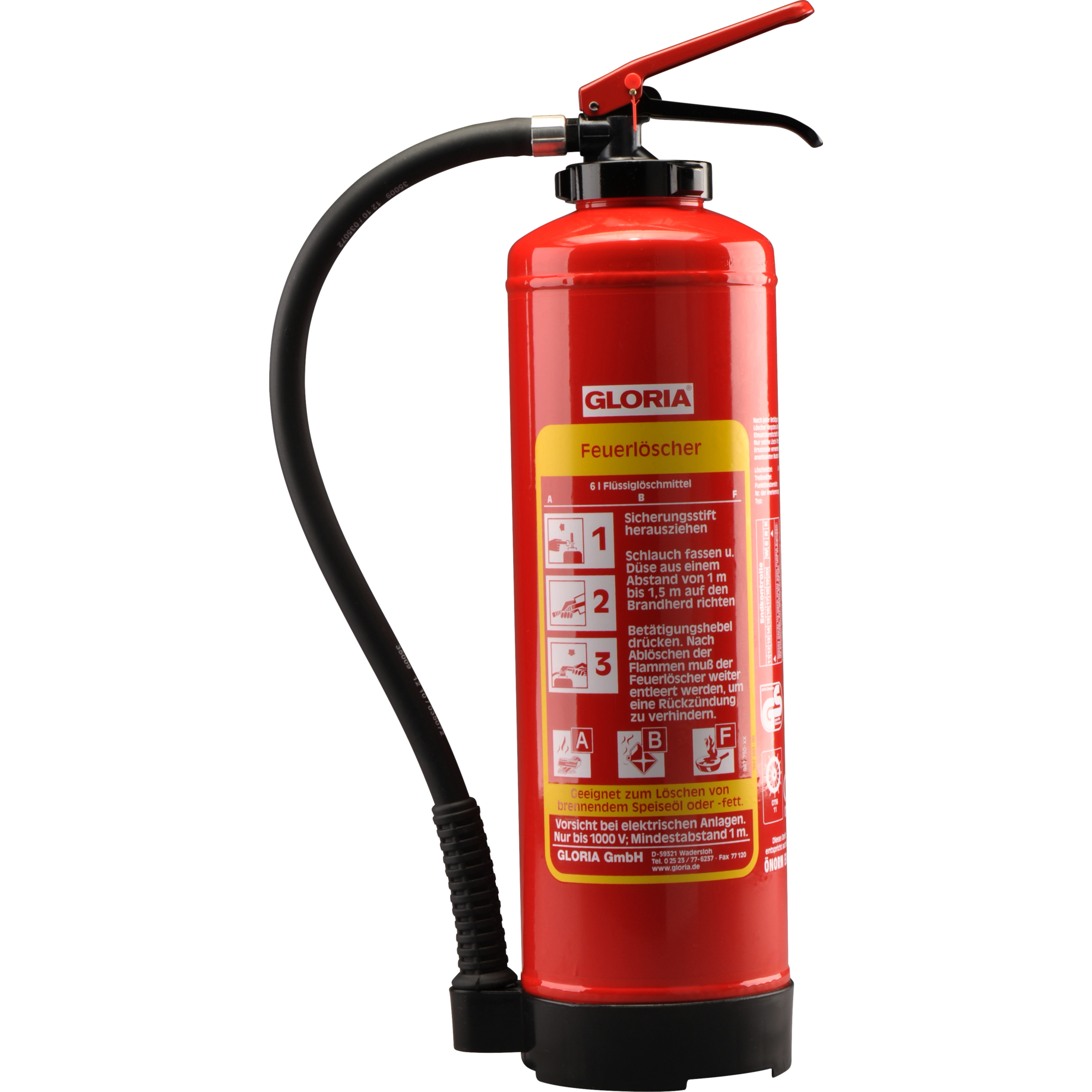 Fettbrandfeuerlöscher FB6EASY mit Wandhalter