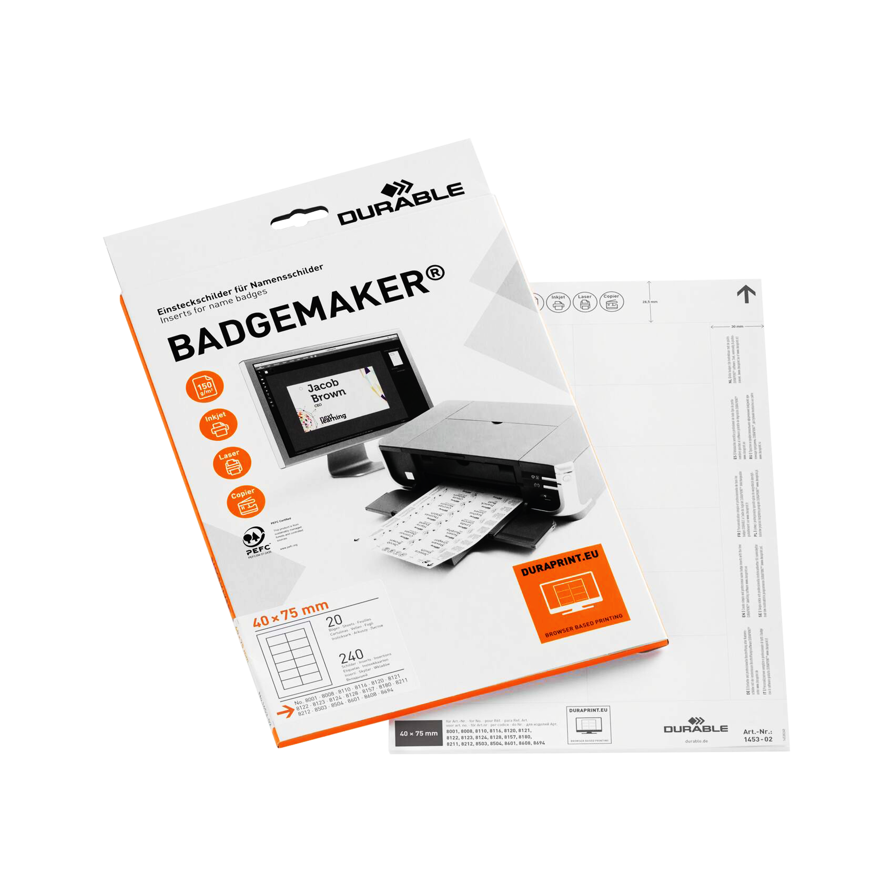 Einsteckschild BADGEMAKER®