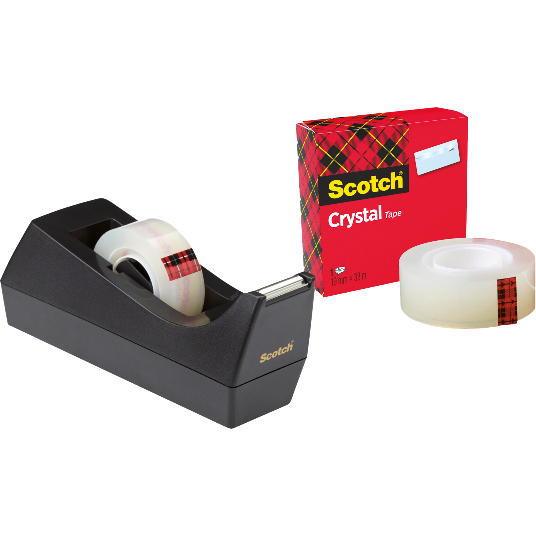 Tischabroller C38 inkl. 1 Rolle Scotch® Crystal Klebeband