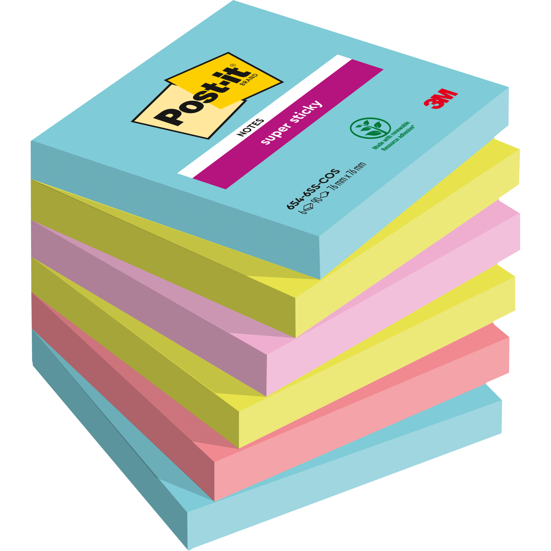 Post-it® Super Sticky Notes Cosmic Collection