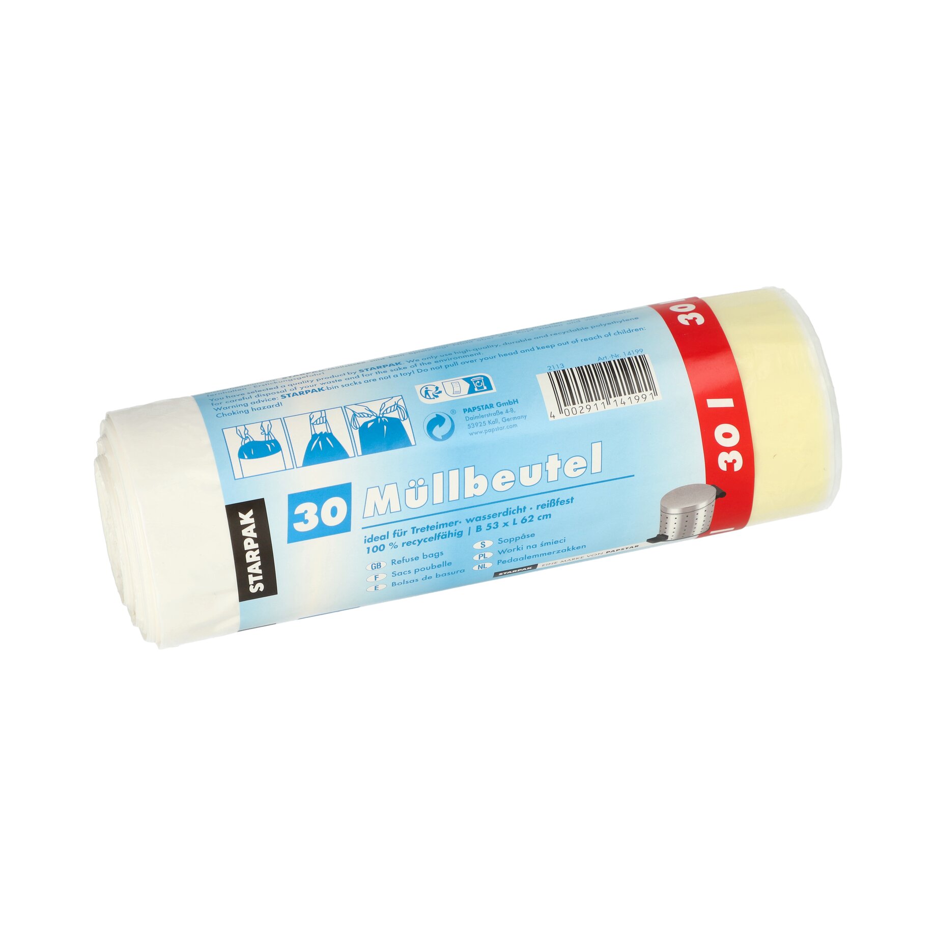 Müllbeutel mit Zugband