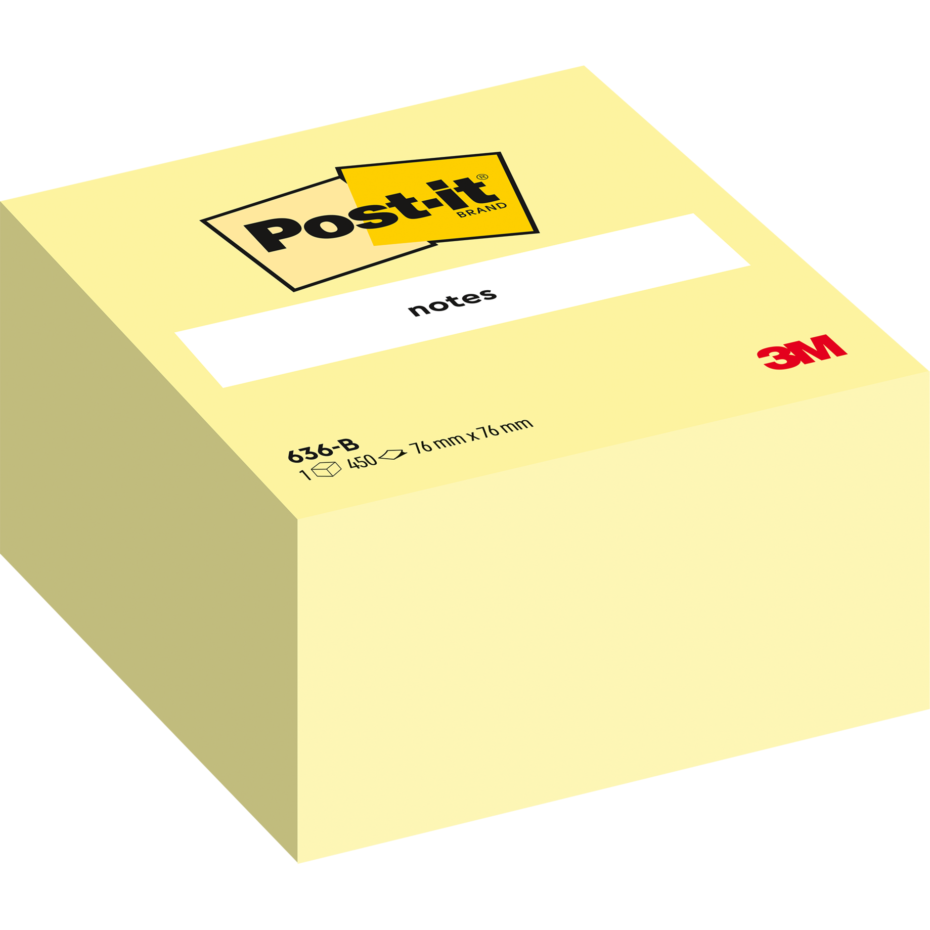 Haftnotiz-Würfel, gelb