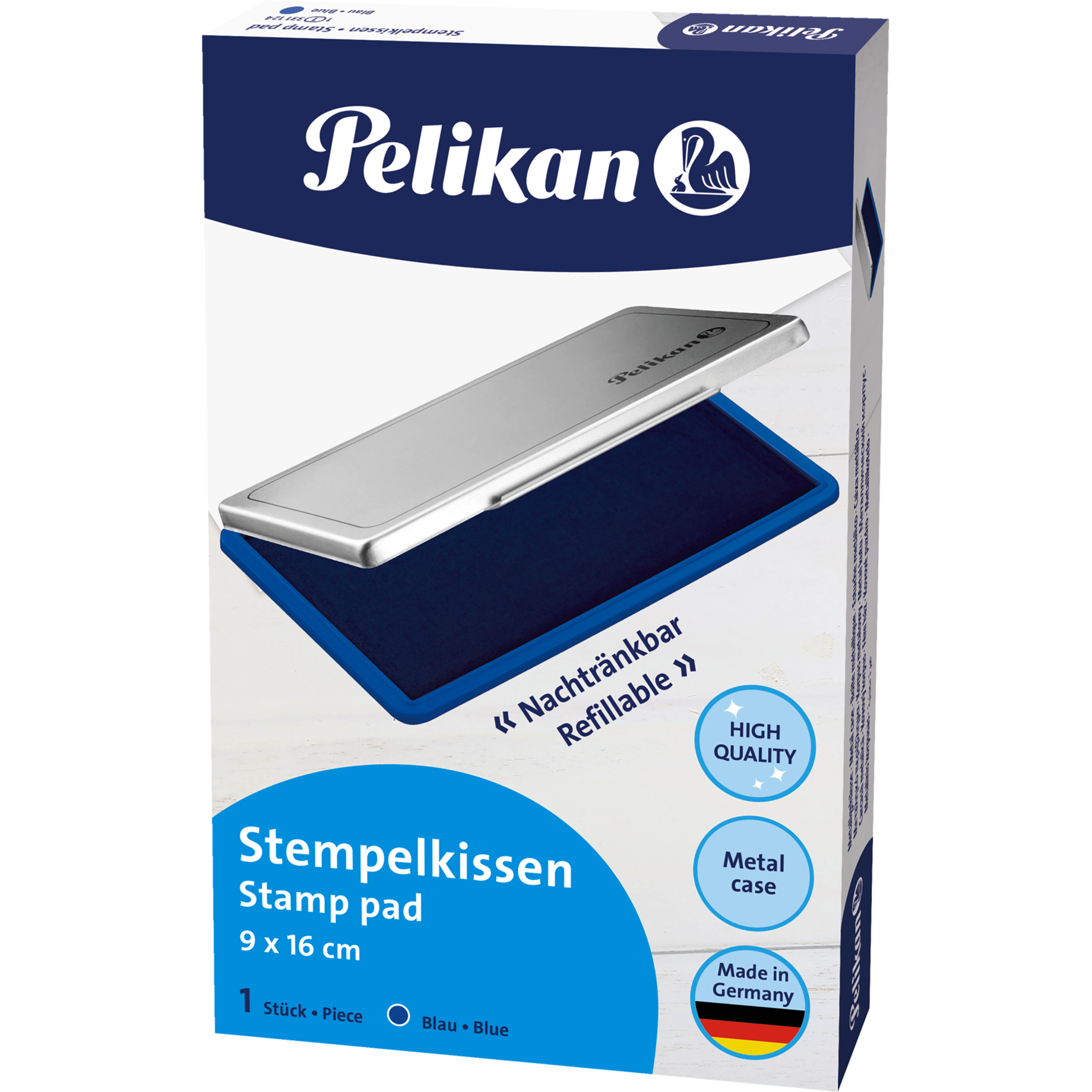 Metall-Stempelkissen getränkt