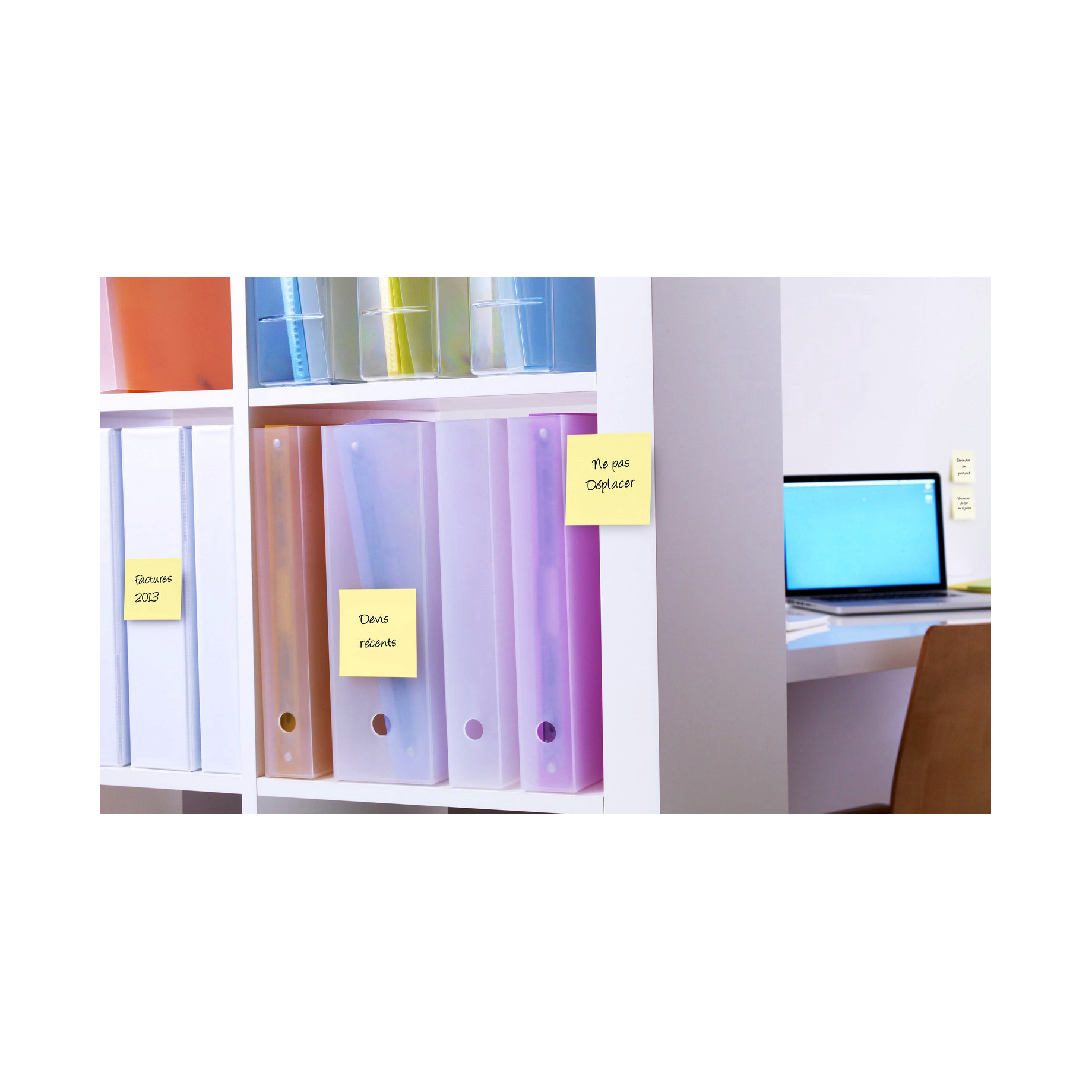 Super Sticky Notes, farbig