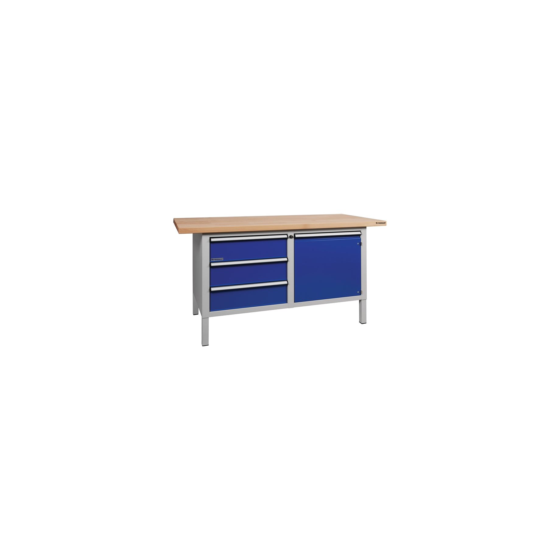 Werkbank, 3 Schubladen 1 Tür, H 84 cm