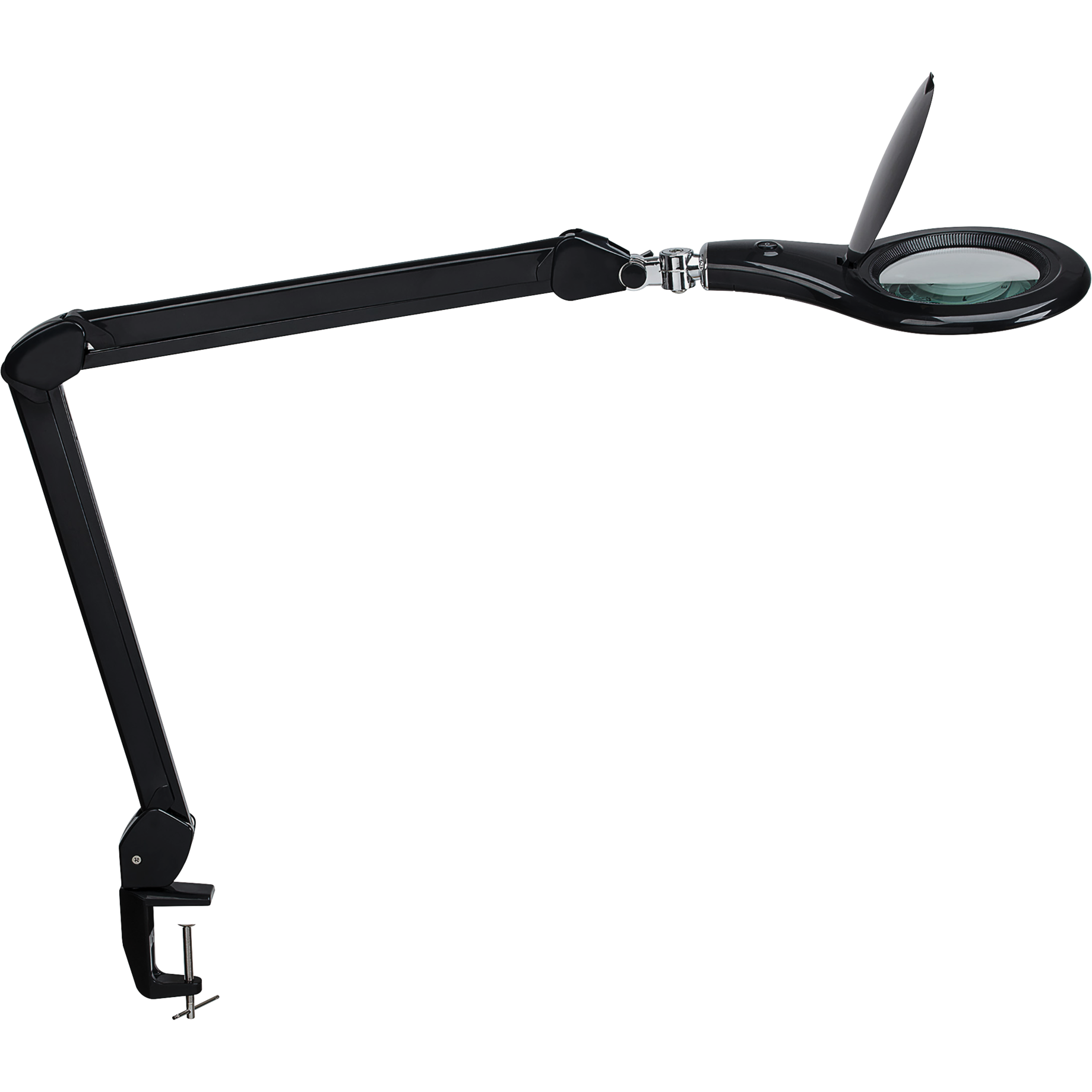 LED-Lupenleuchte MAULmakro, Klemmfuß