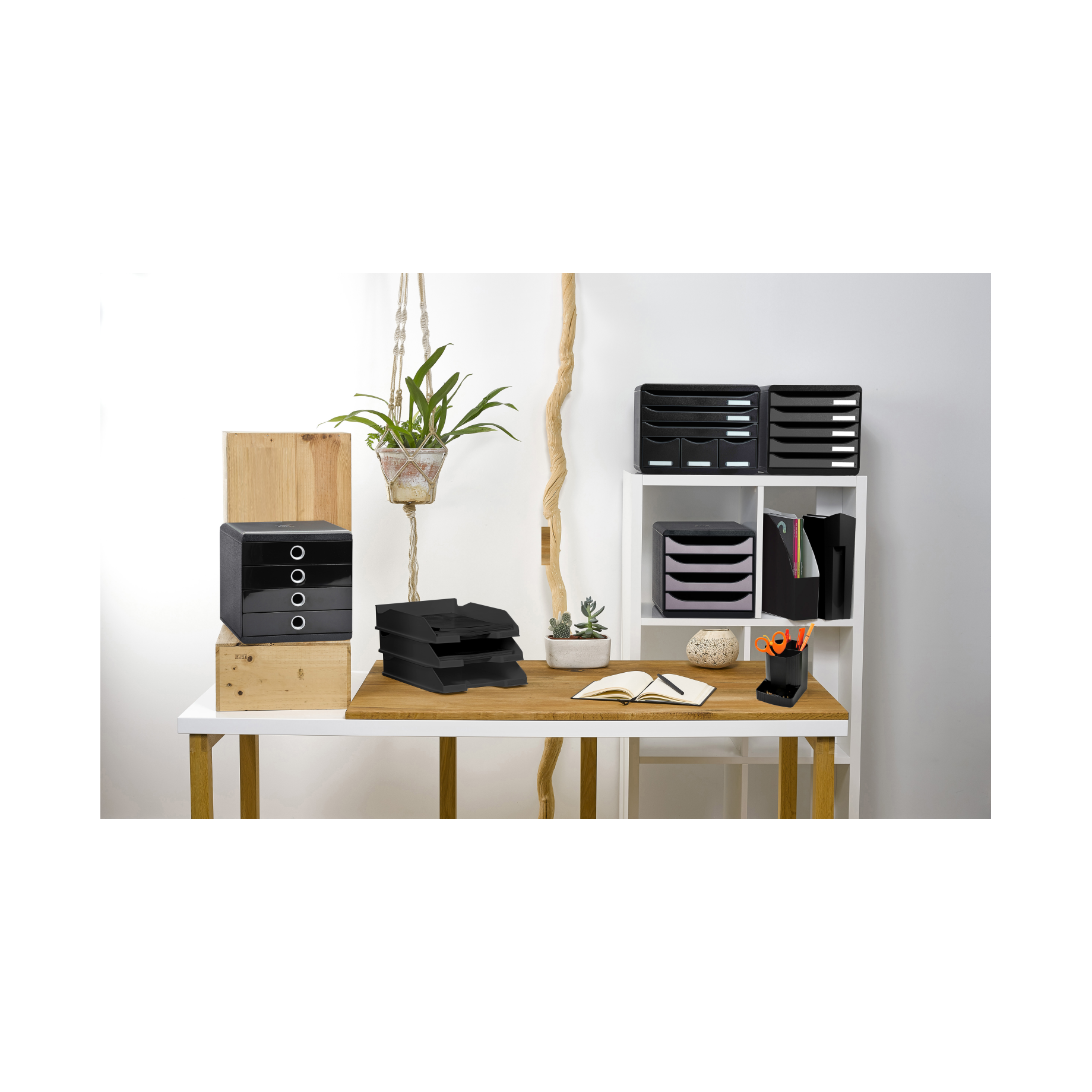 Briefablage MIDI-COMBO, Kollektion ECOblack