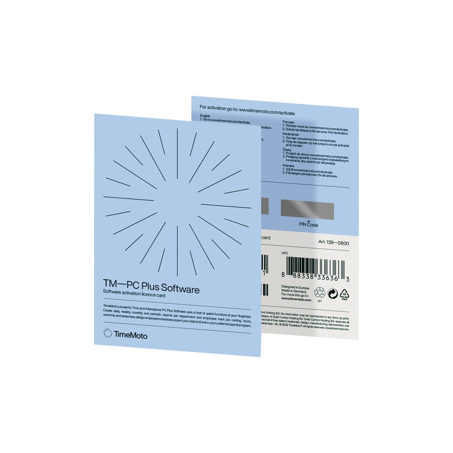 Zeiterfassungssystem TM-PC Plus Software